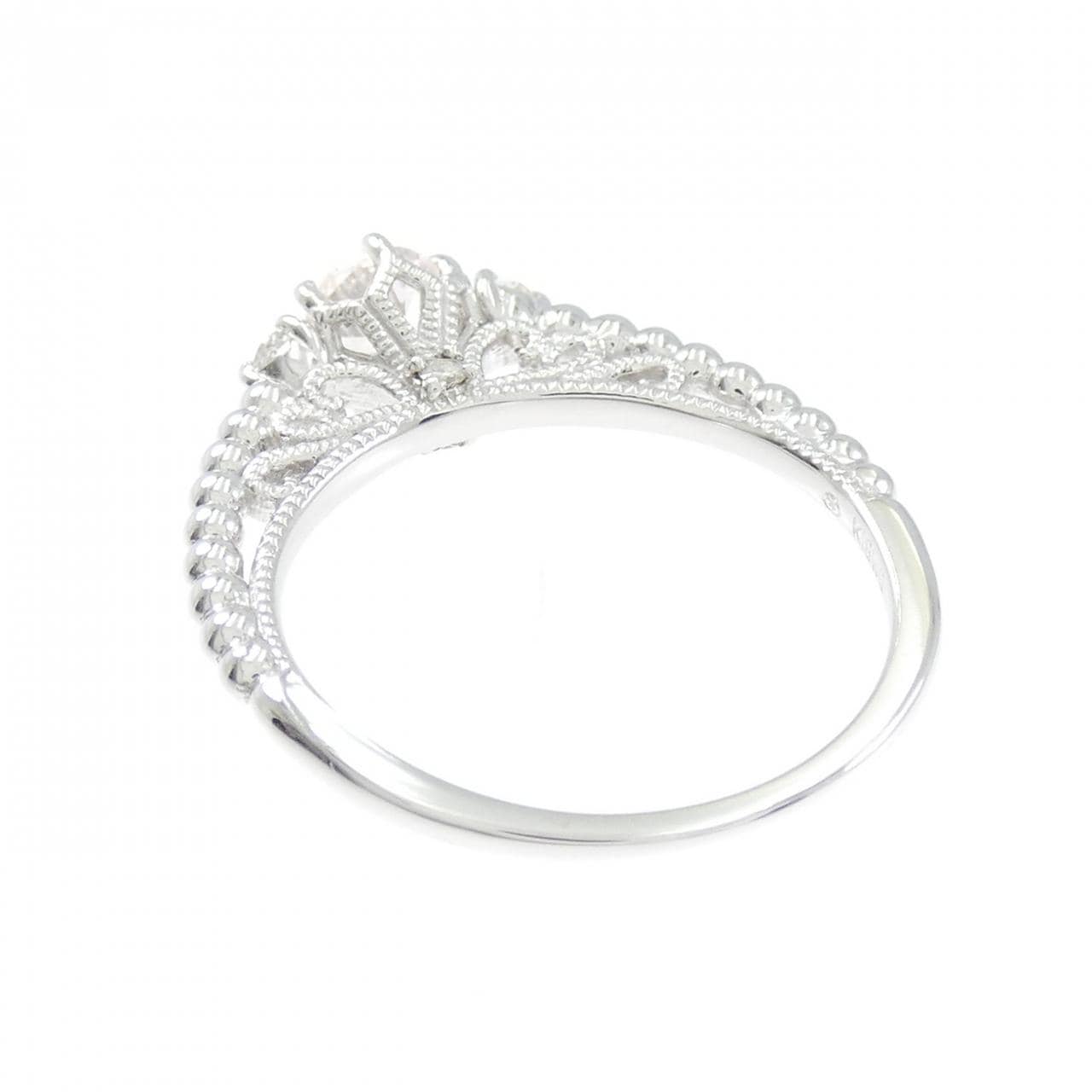K18WG サファイヤ リング 0.40CT