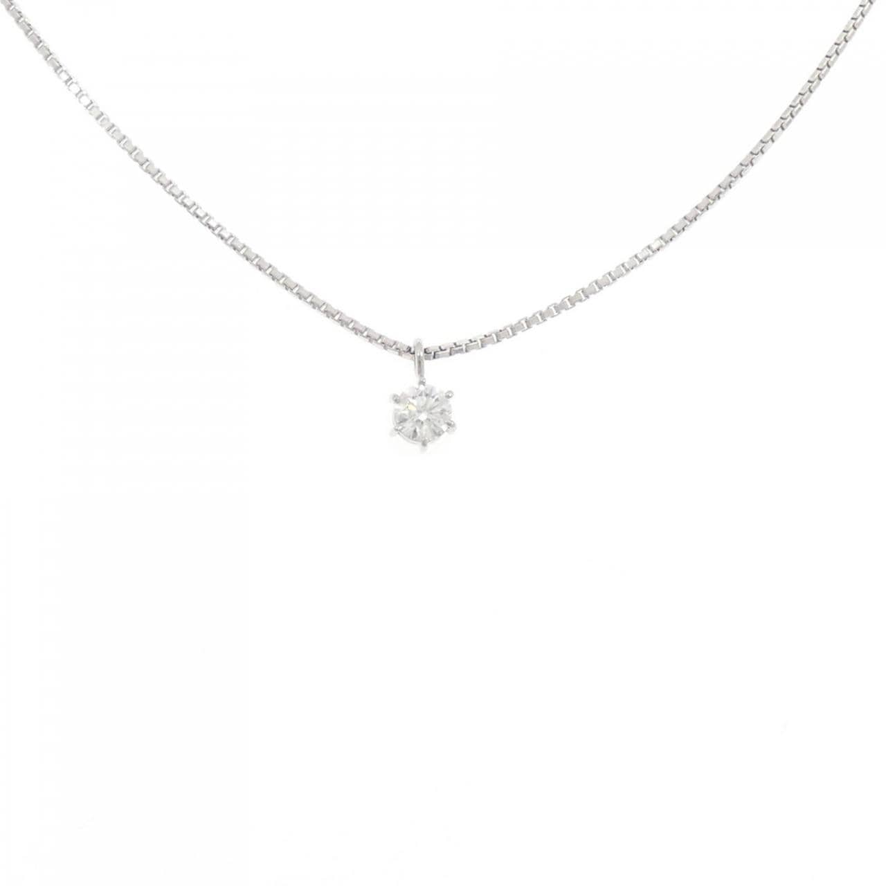 PT850鑽石項鍊 0.301克拉 F色 SI1淨度 VG