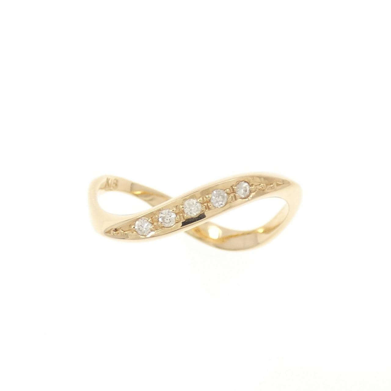K18PG ダイヤモンド リング 0.05CT