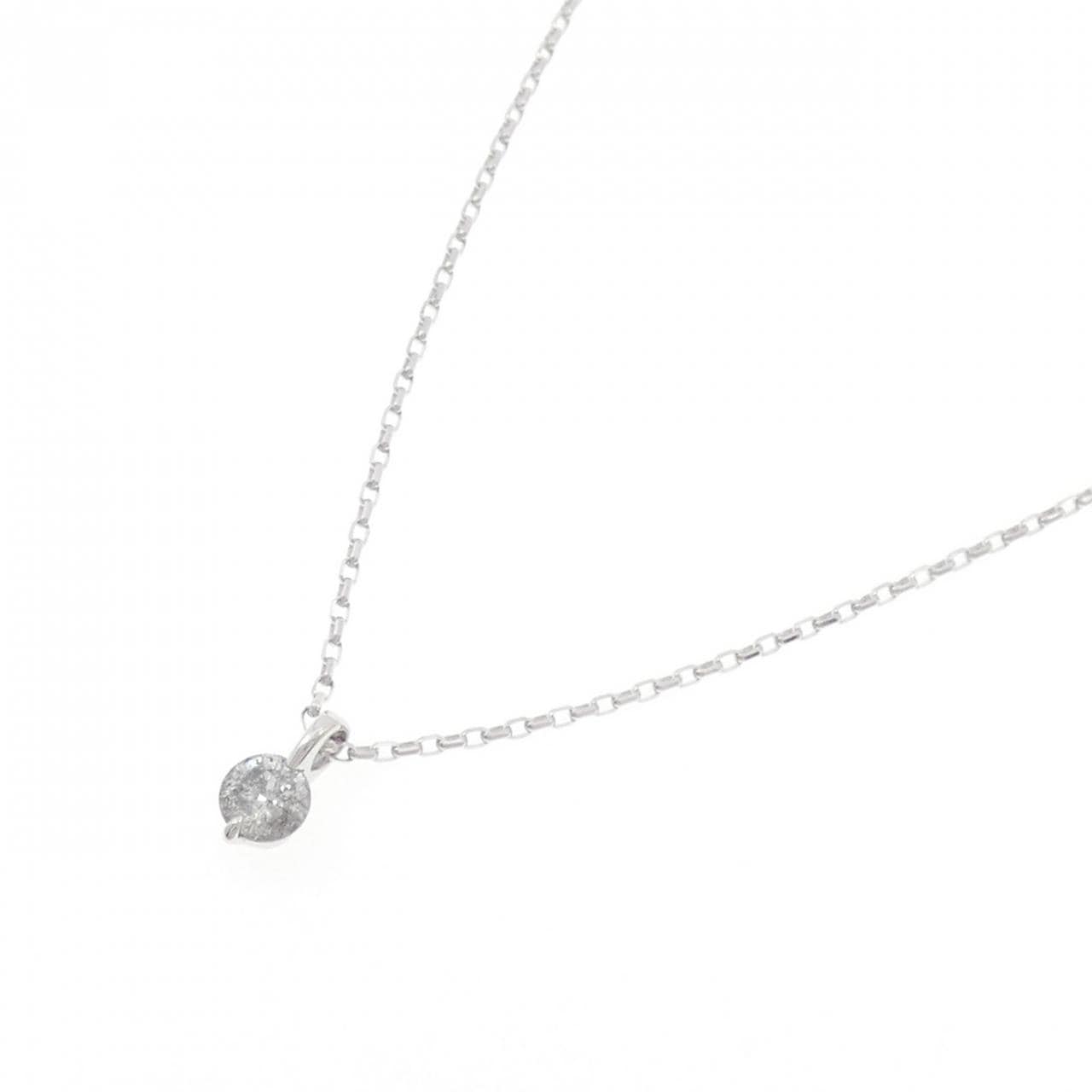 K18WG ダイヤモンド ネックレス 1.00CT