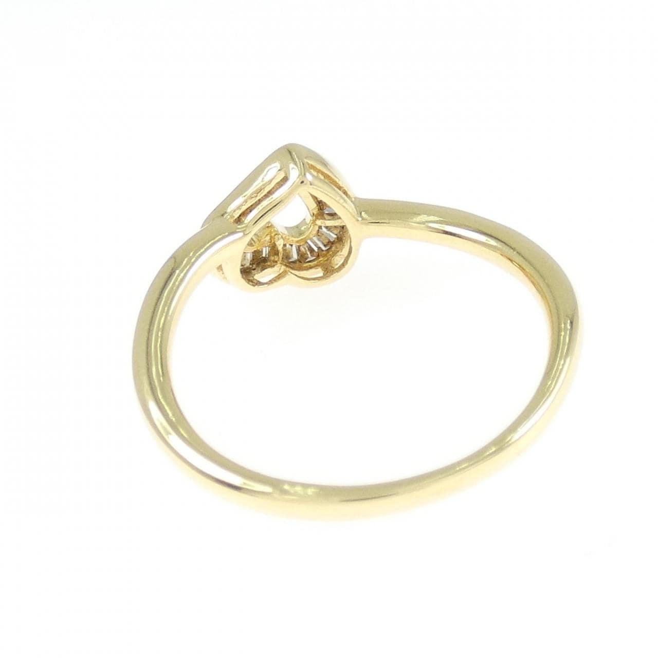 K18YG ハート ダイヤモンド リング 0.14CT