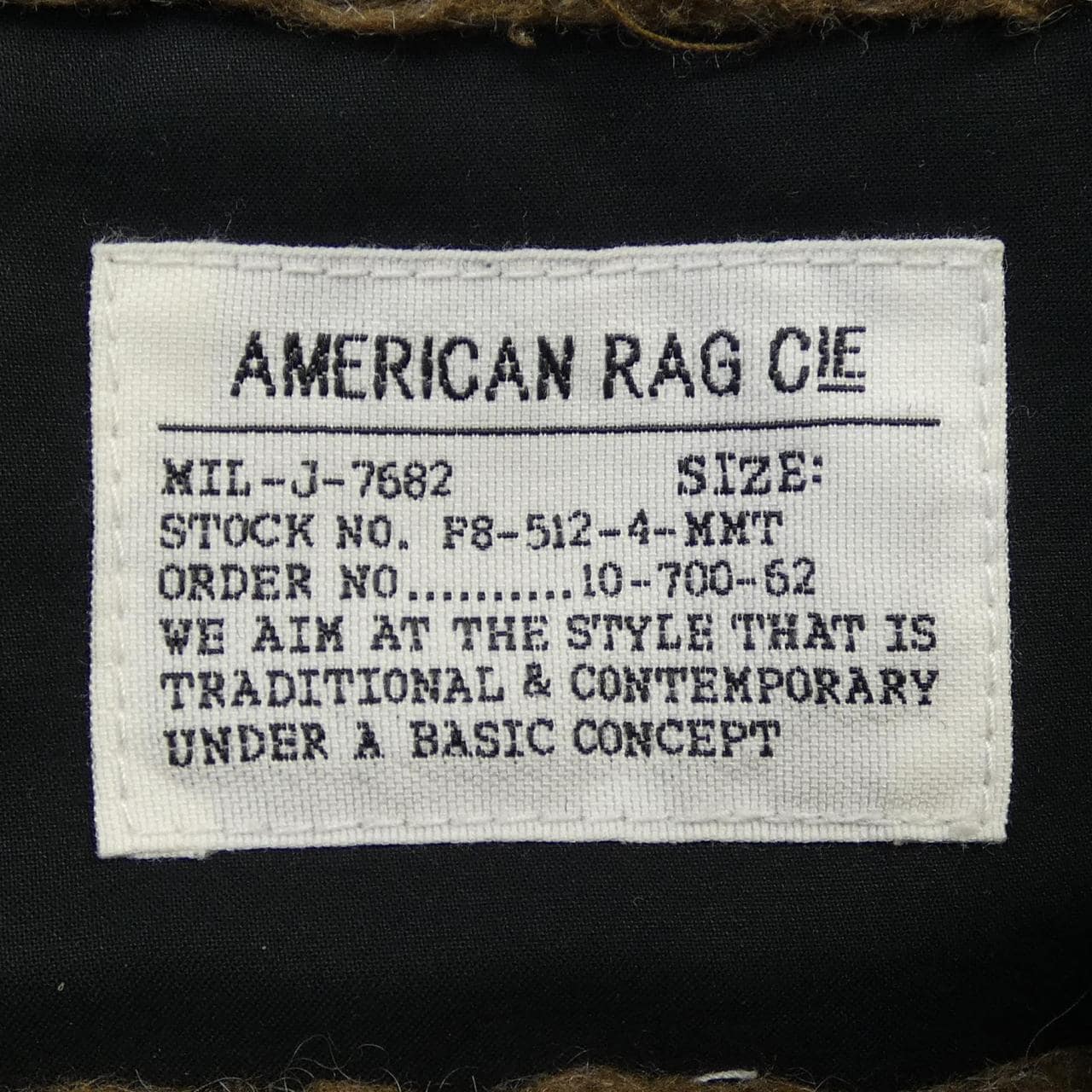アメリカンラグシー AMERICAN RAG CIE AFN-M162-C0001 コート