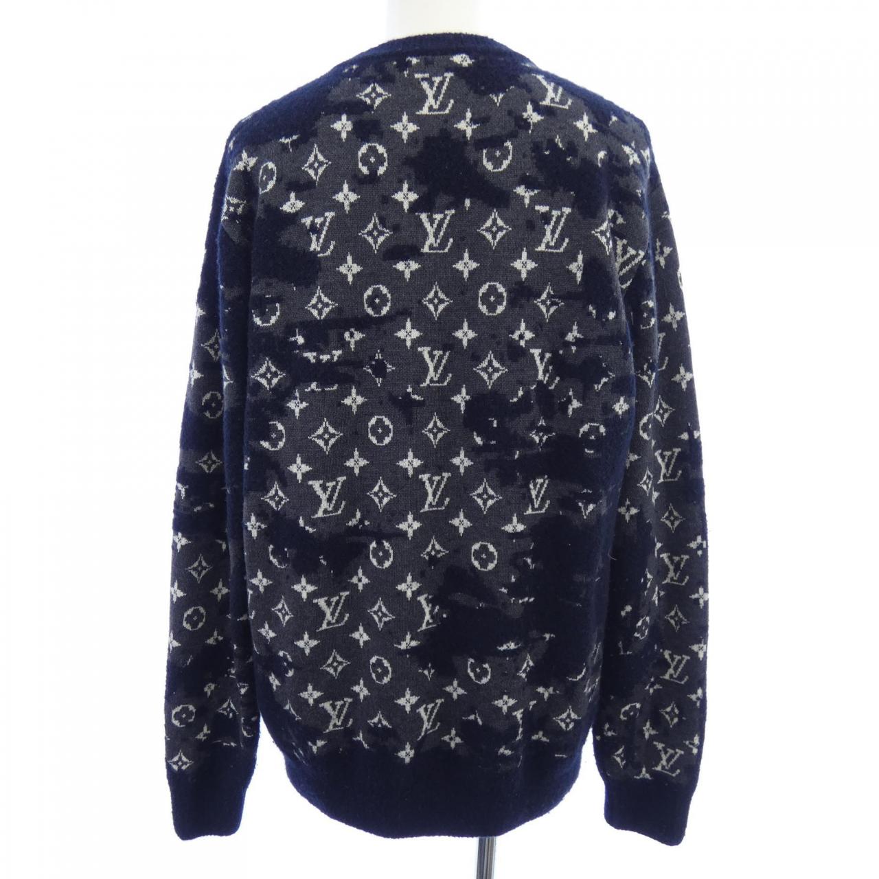 ルイヴィトン LOUIS VUITTON ディストレストモノグラムクルーネック HKN03WZMB ニット