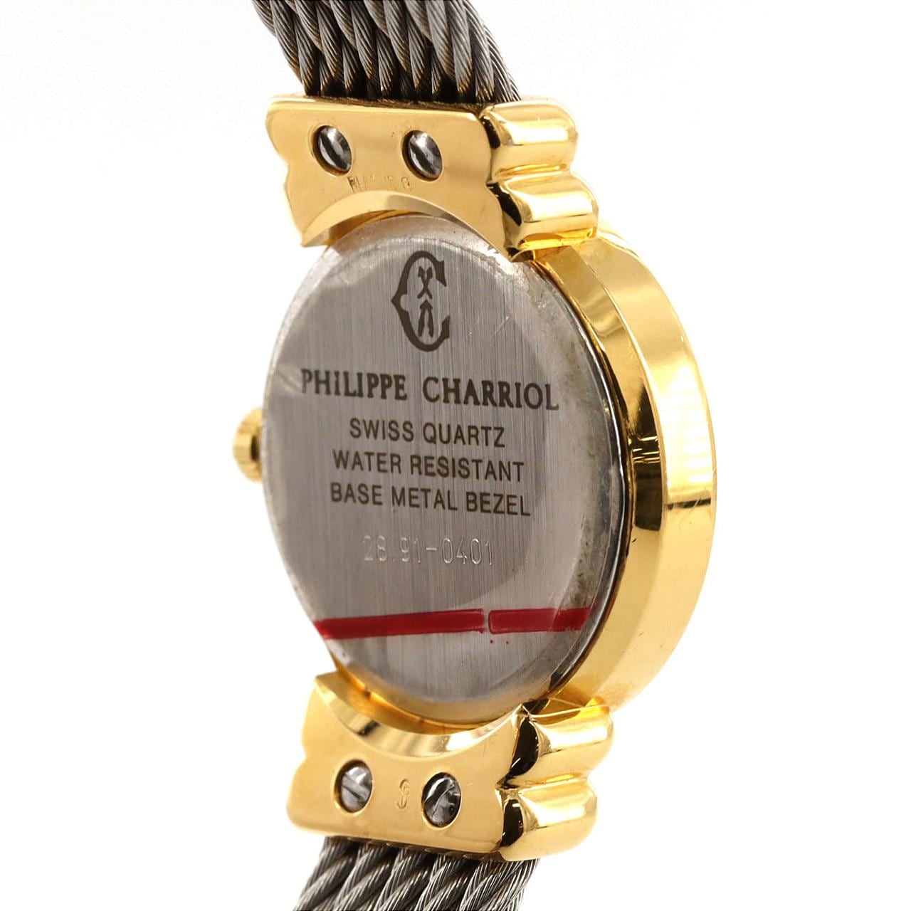 【ノーメンテナンス還元価格】フィリップシャリオール サントロペ コンビ･12P 28.91-0401 SSxGP クォーツ