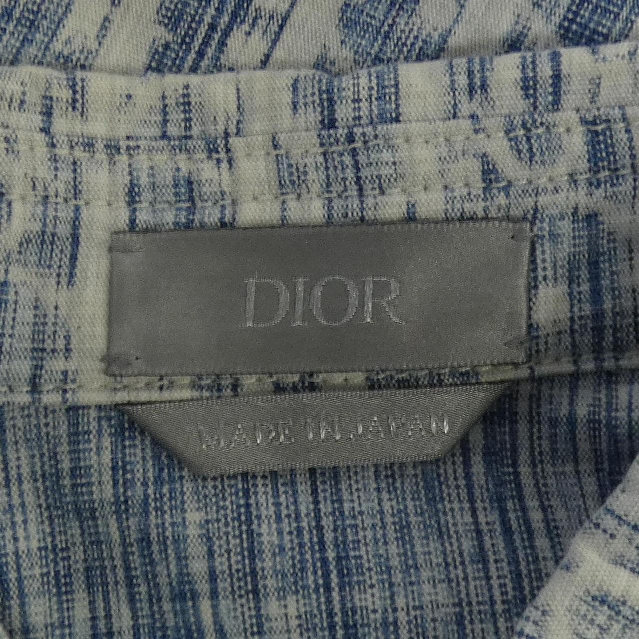 ディオール DIOR DIOR ESSENTIALS オブリークカスリコットンデニム 013D585BY989 シャツ