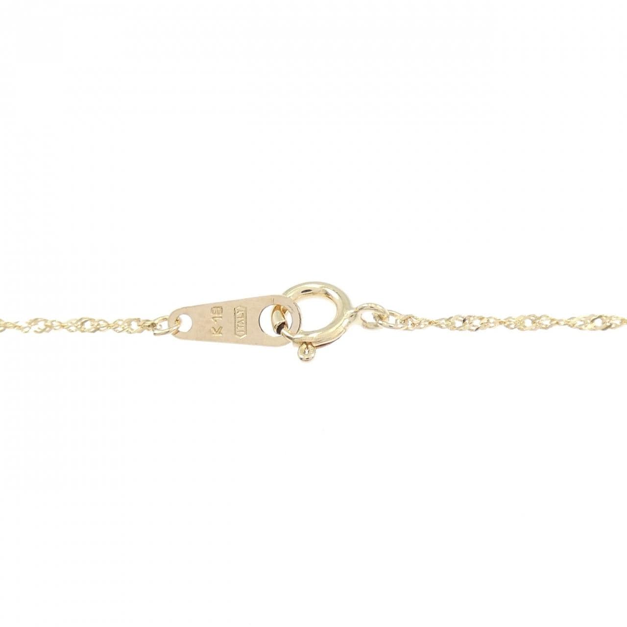 K18YG ダイヤモンド ネックレス 0.10CT