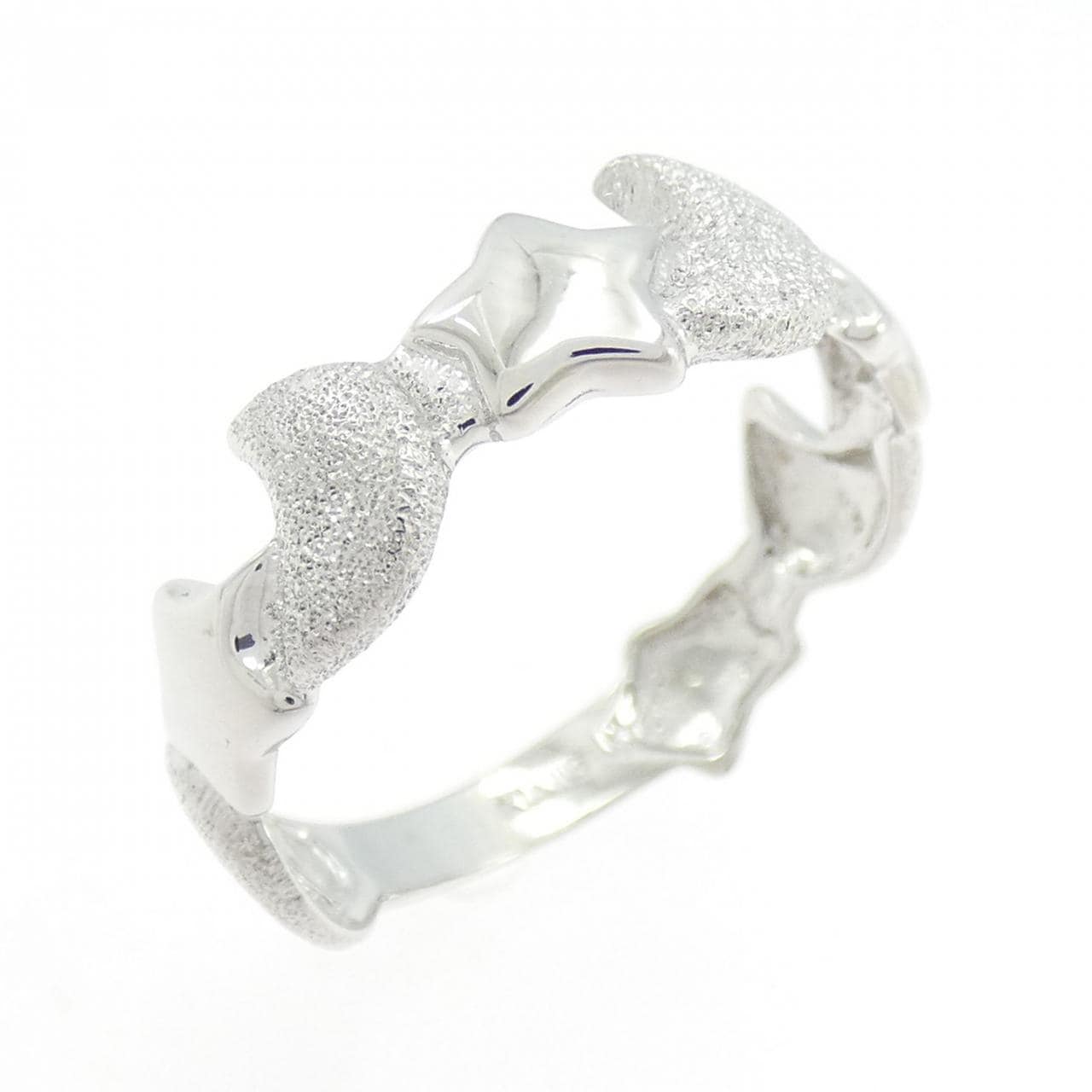 K14WG スター×ムーン リング