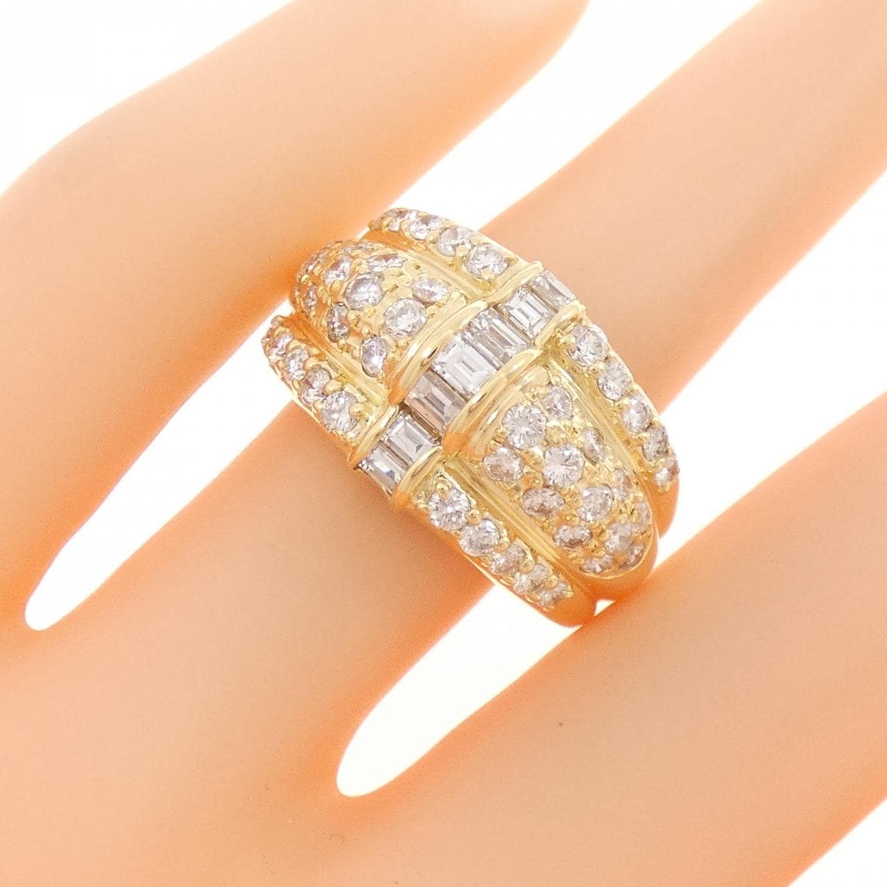 K18YG ダイヤモンド リング 1.50CT