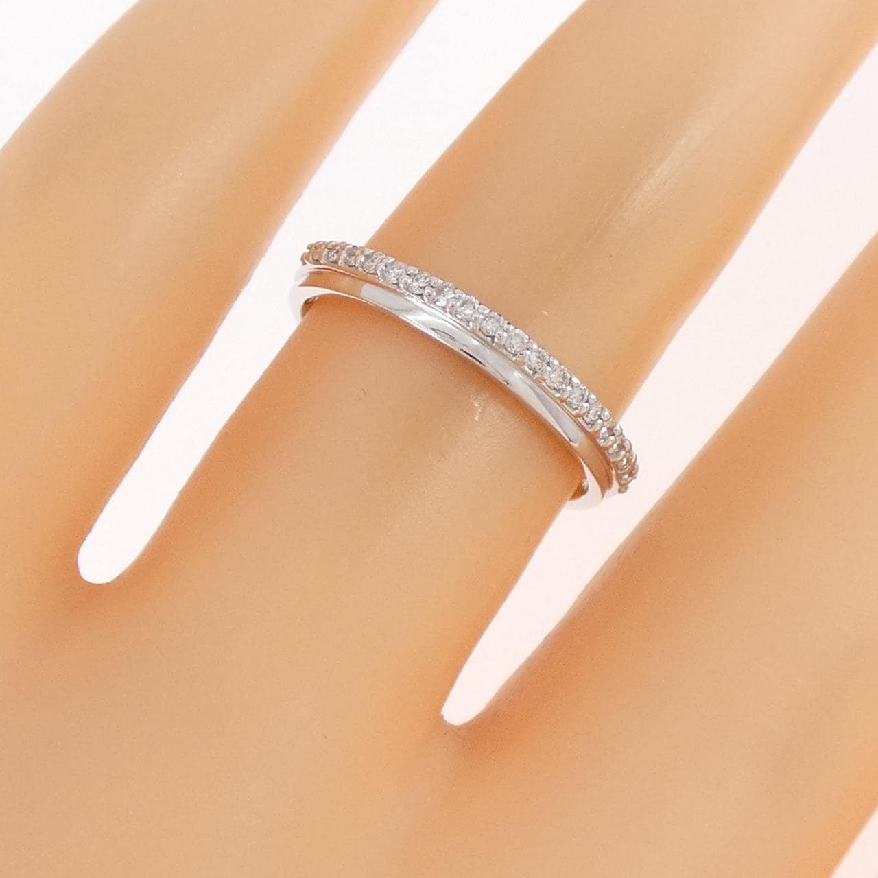 K18WG ダイヤモンド リング 0.13CT