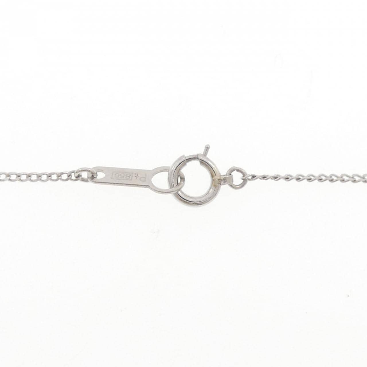 PT900/PT850 ルビー ネックレス 0.28CT