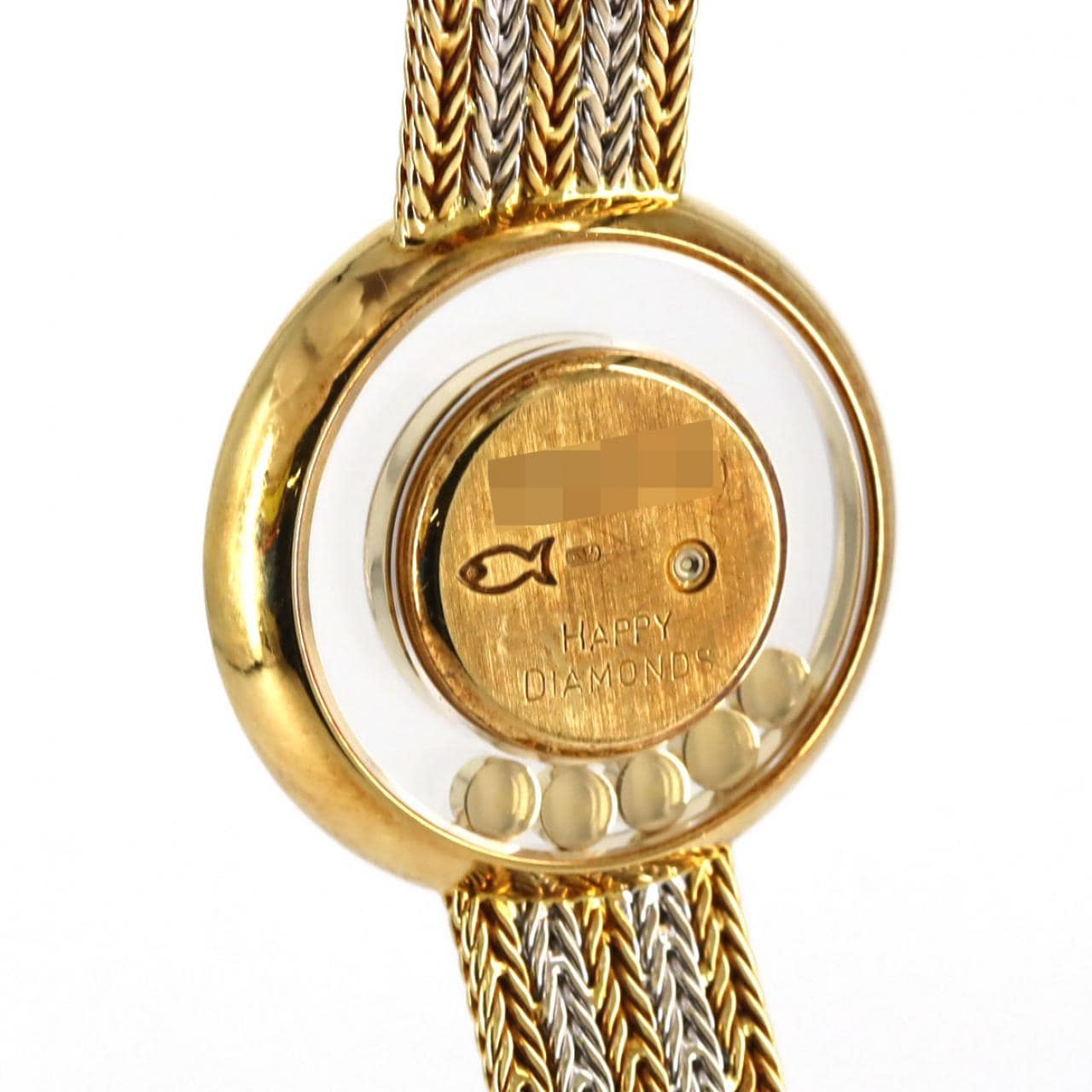 ショパール ハッピーダイヤモンド YGxWG/2D･5P 204355-9001 YG クォーツ