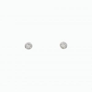 【リメイク】PT ソリティア ダイヤモンド ピアス 0.10CT