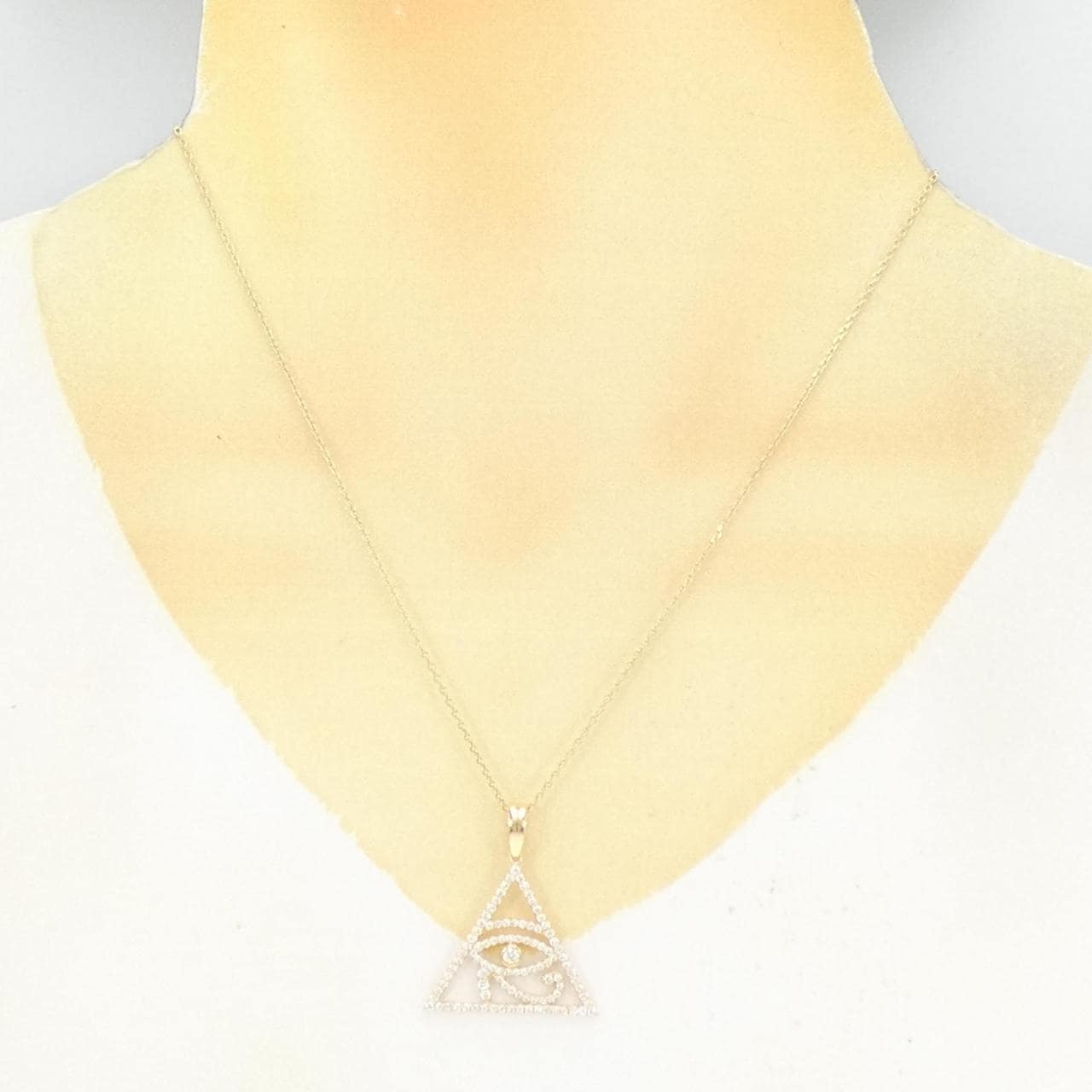 K18YG ダイヤモンド ネックレス 0.75CT