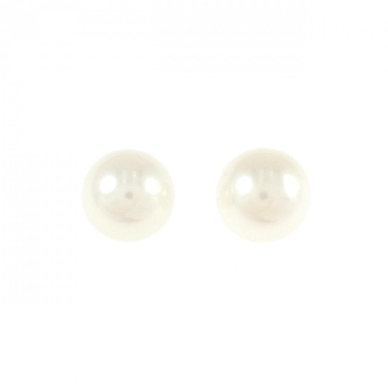 K14WG アコヤパール ピアス 7.6mm