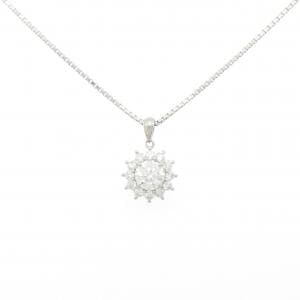 PT900/PT850 ダイヤモンド ネックレス 1.022CT G SI2 EXT H&C