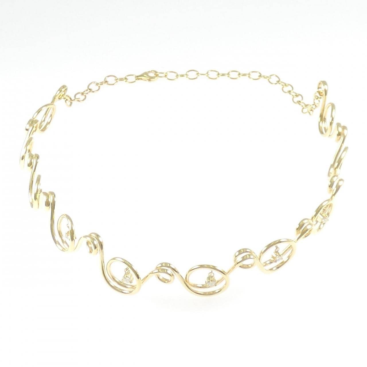 750YG ダイヤモンド ネックレス 0.434CT