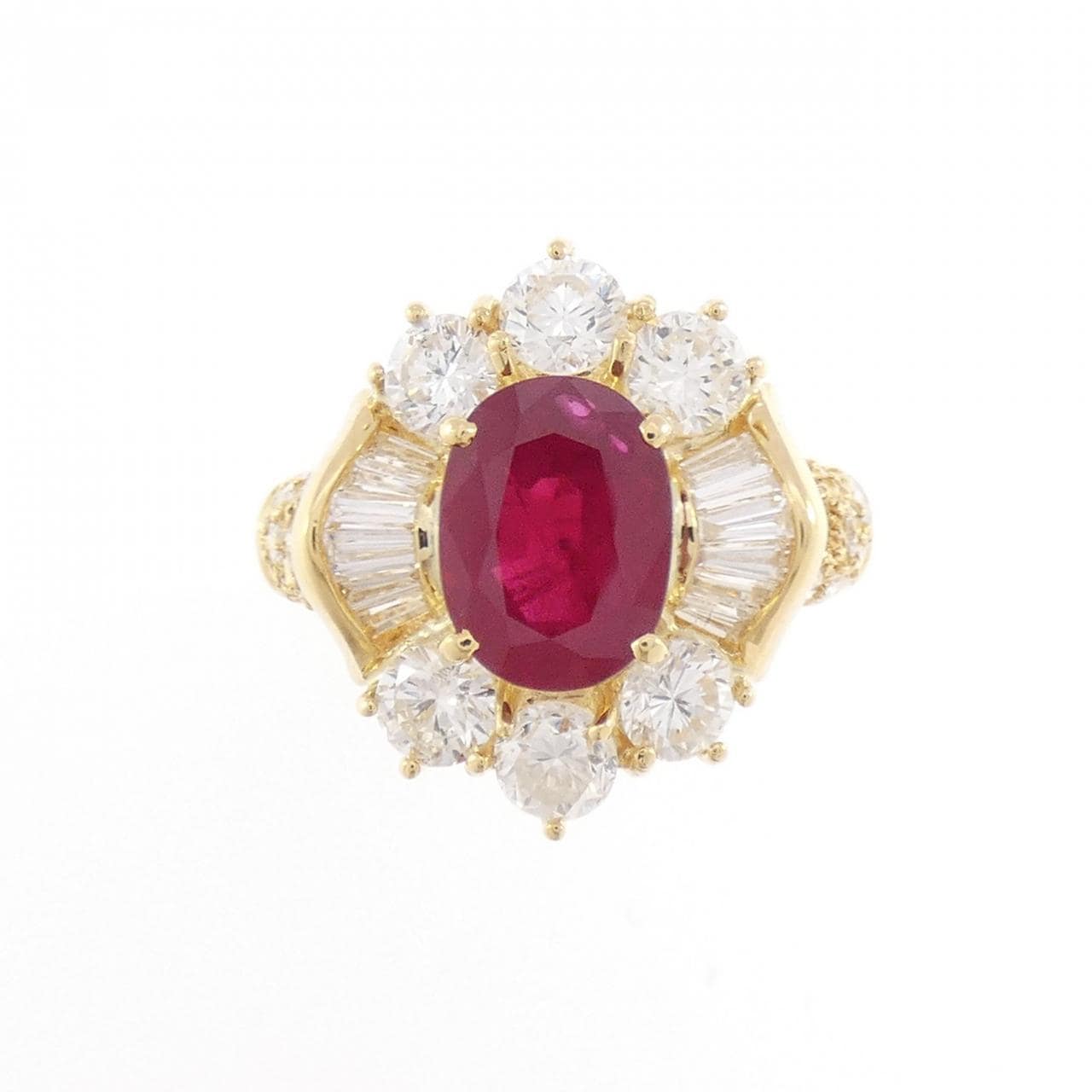 750YG ルビー リング 2.07CT タイ産
