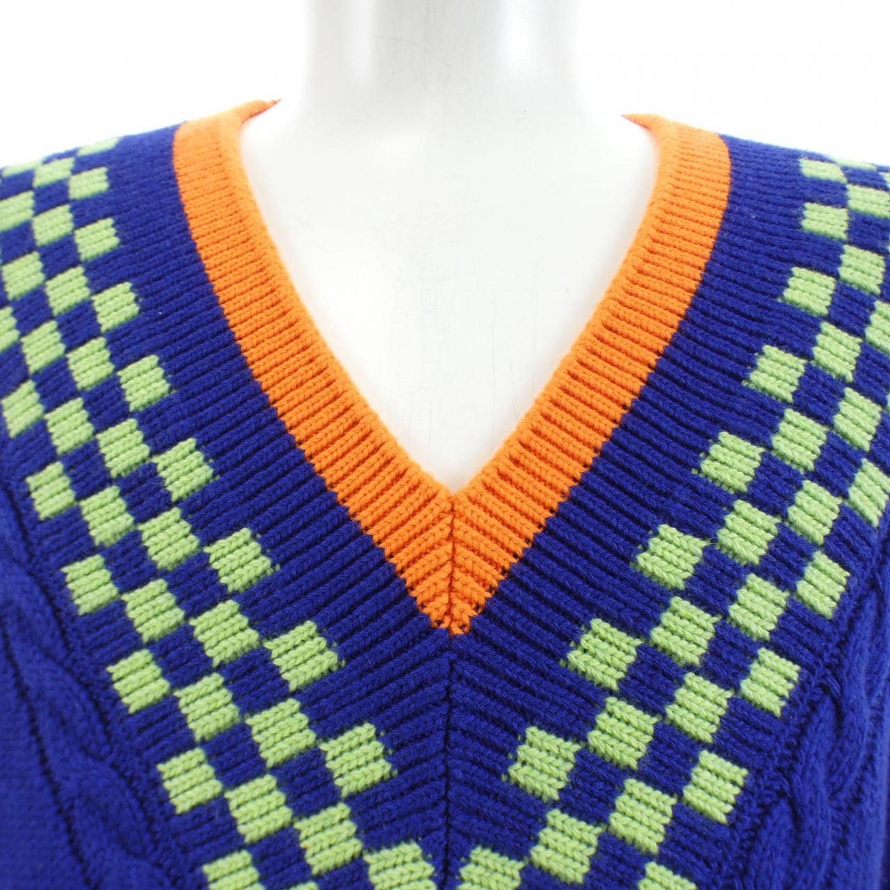 ルイヴィトン LOUIS VUITTON ダミエジャカードVネック HKN61WZRS ニット