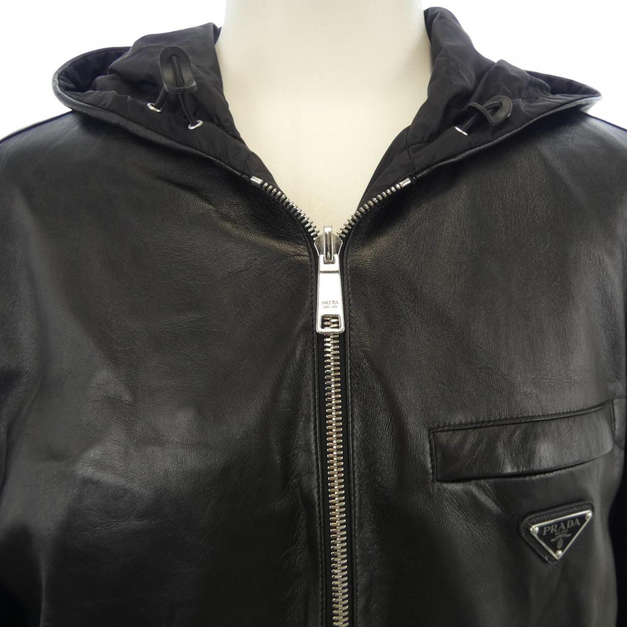 プラダ PRADA トライアングルロゴ UPW281 038 レザージャケット