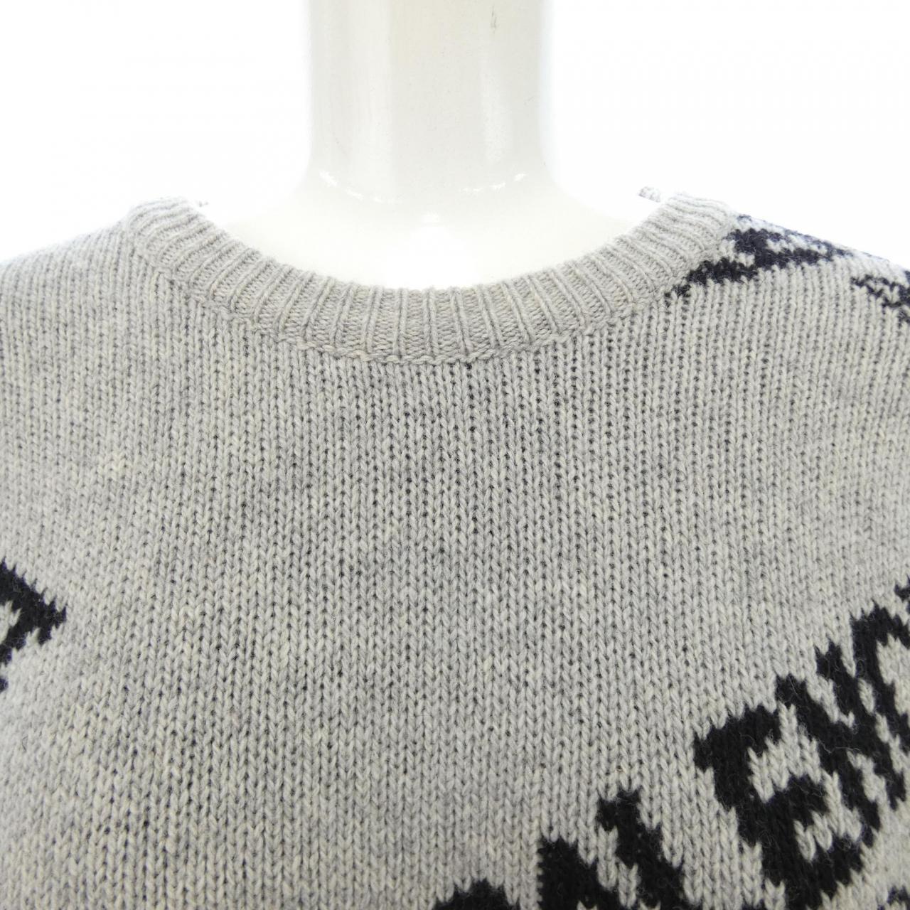 バレンシアガ BALENCIAGA ニット セーター ネイビー ホワイト