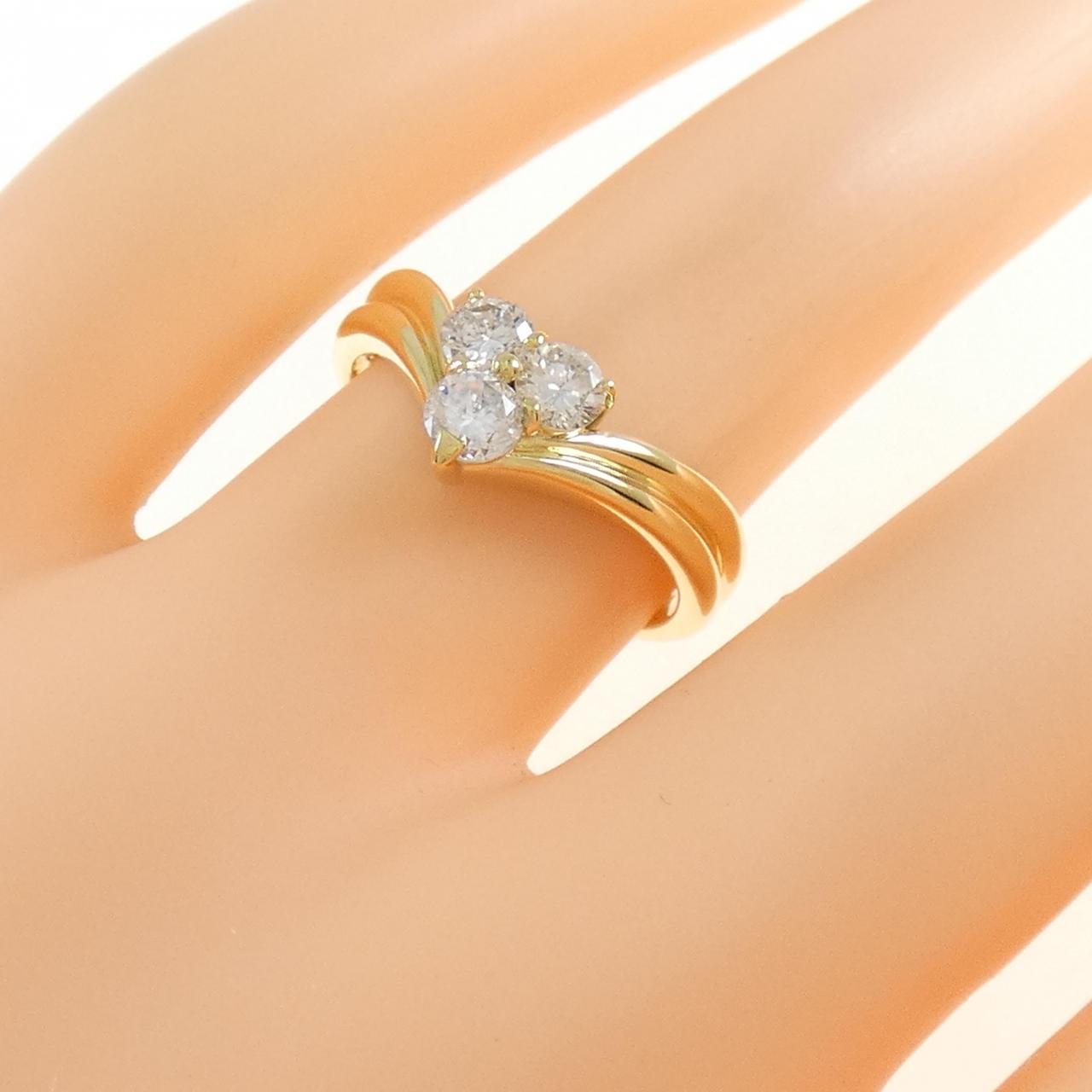 K18YG ダイヤモンド リング 0.52CT