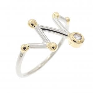 PT900/K18YG ダイヤモンド リング 0.03CT