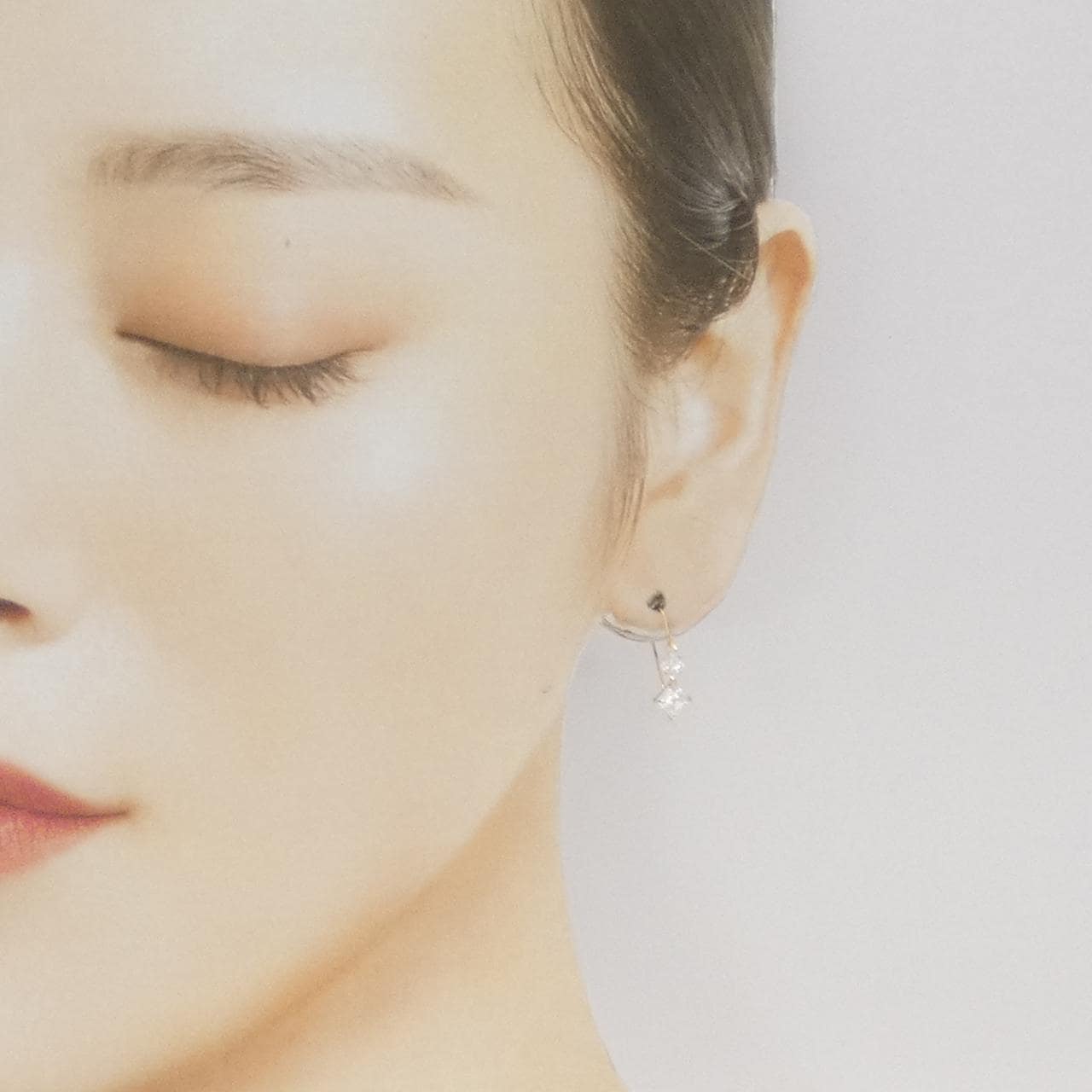 【新品】K18YG キュービック ピアス