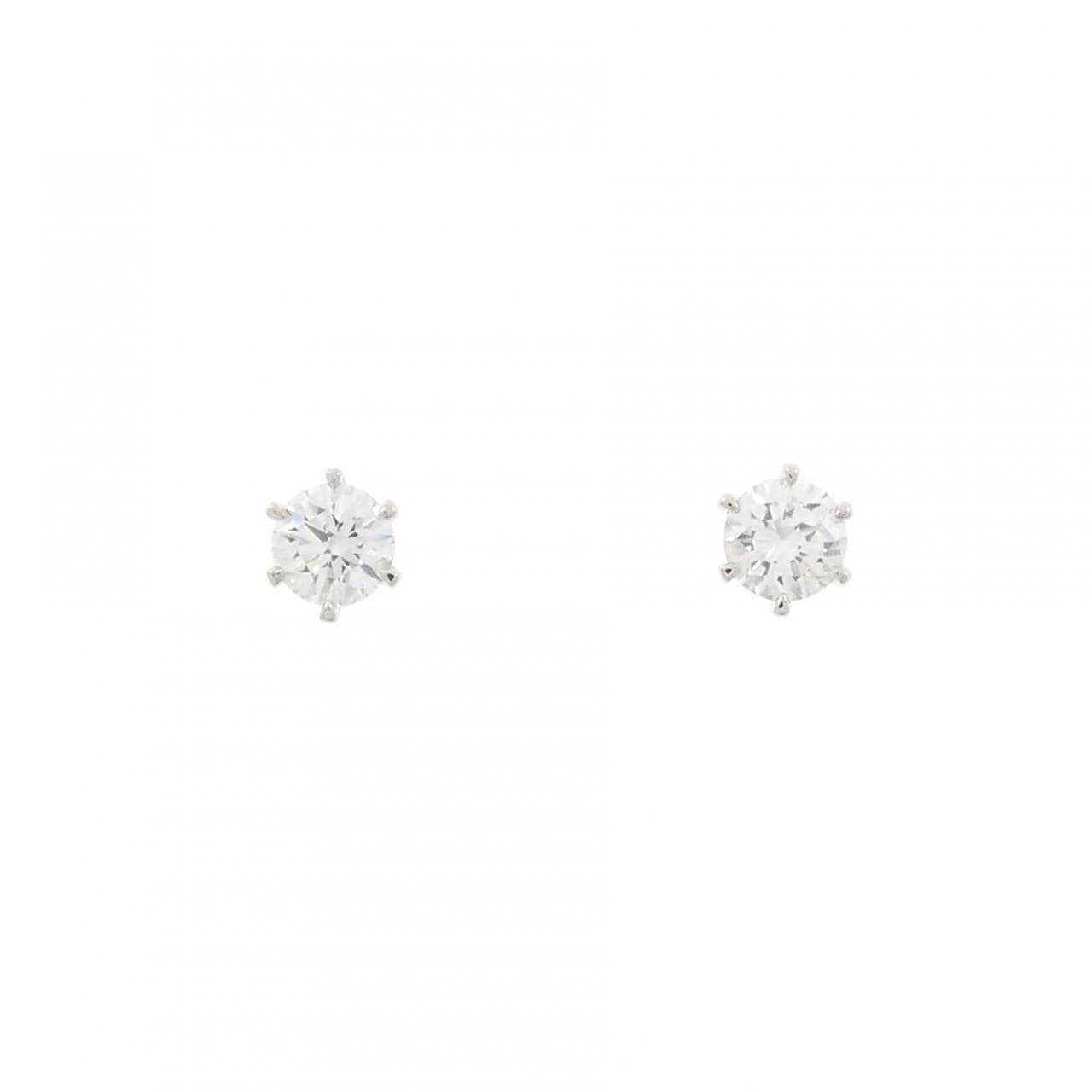 【リメイク】PT900/ST ダイヤモンド ピアス 0.251CT 0.268CT D VS1-2 VG
