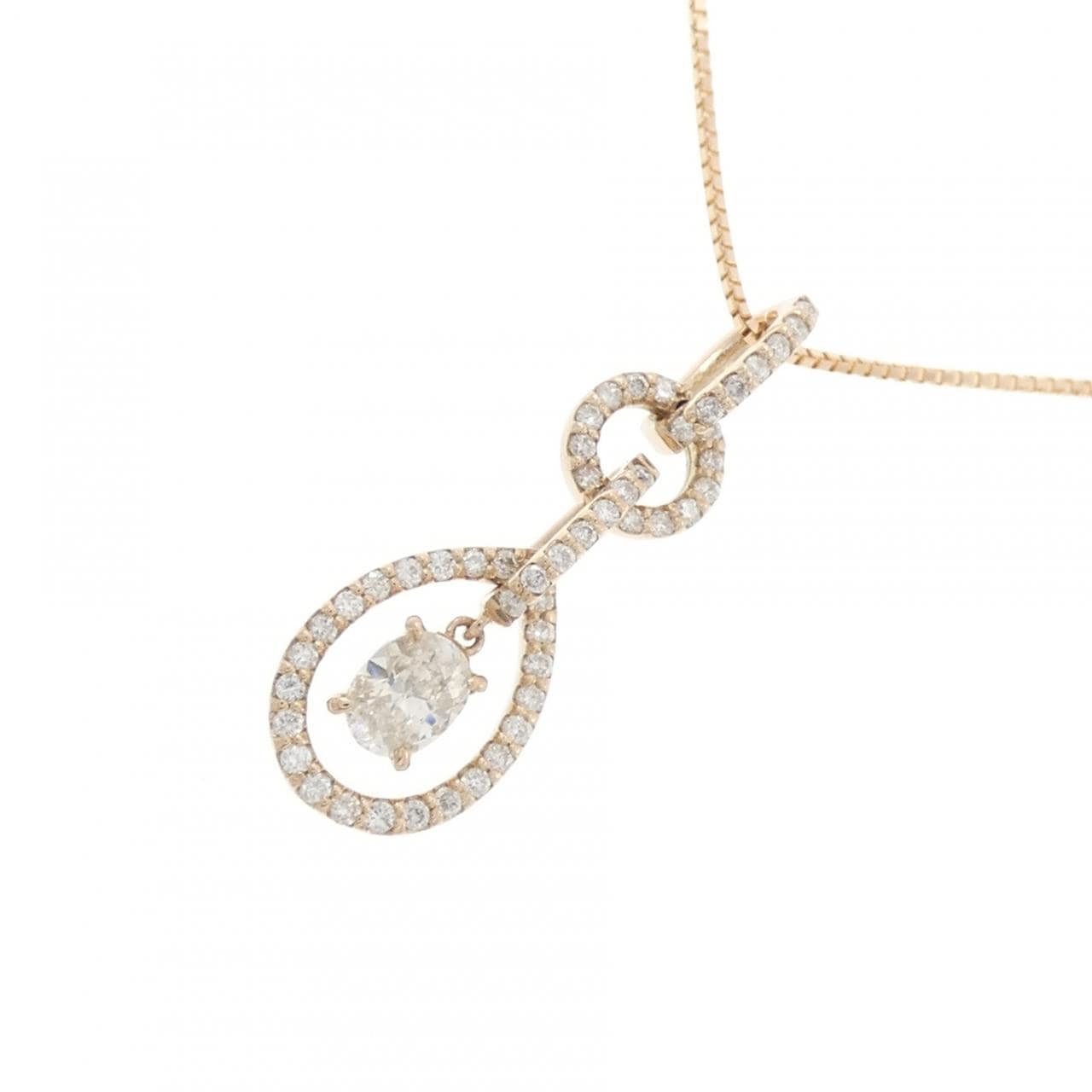 K18PG ダイヤモンド ネックレス 0.226CT