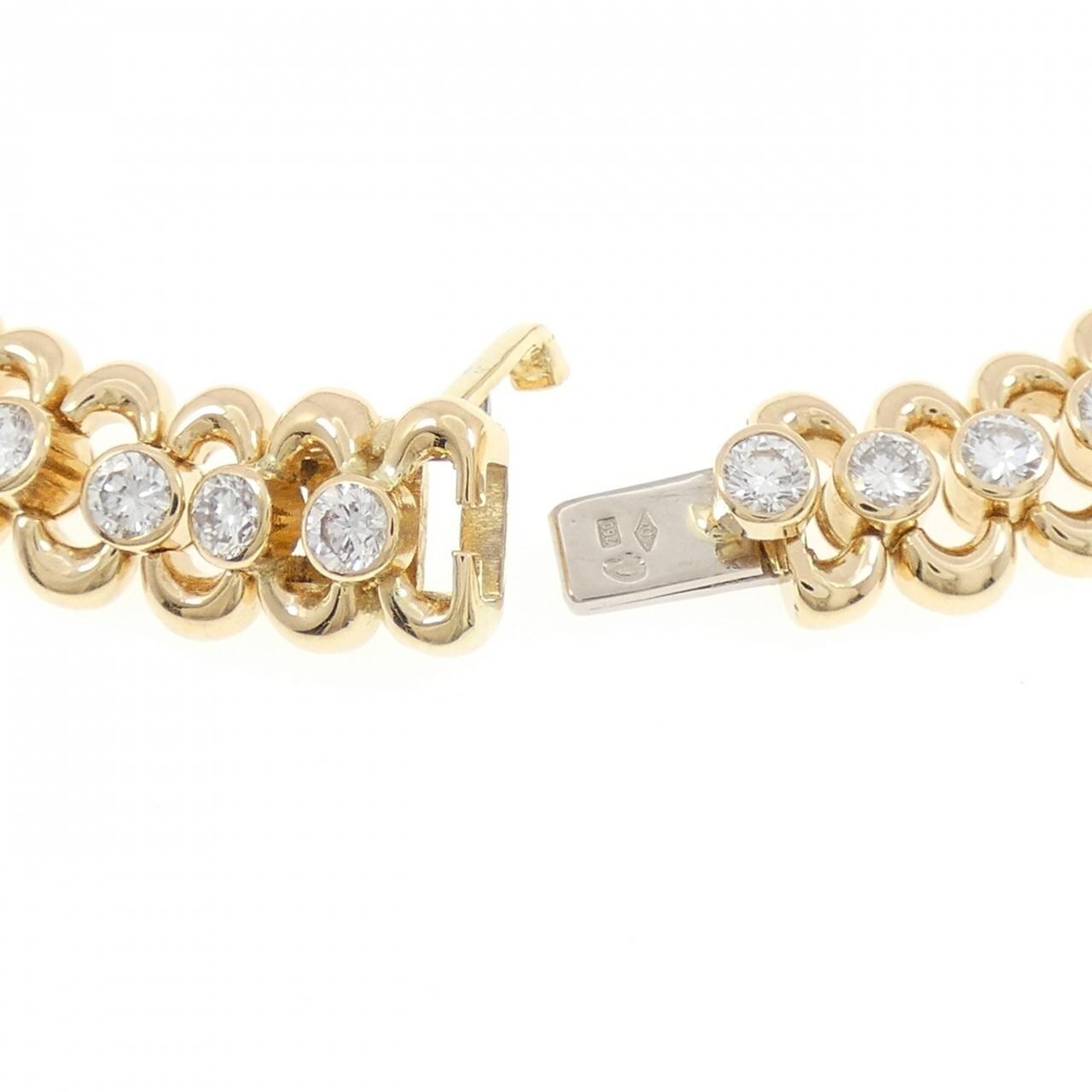 750YG/750WG ダイヤモンド ブレスレット