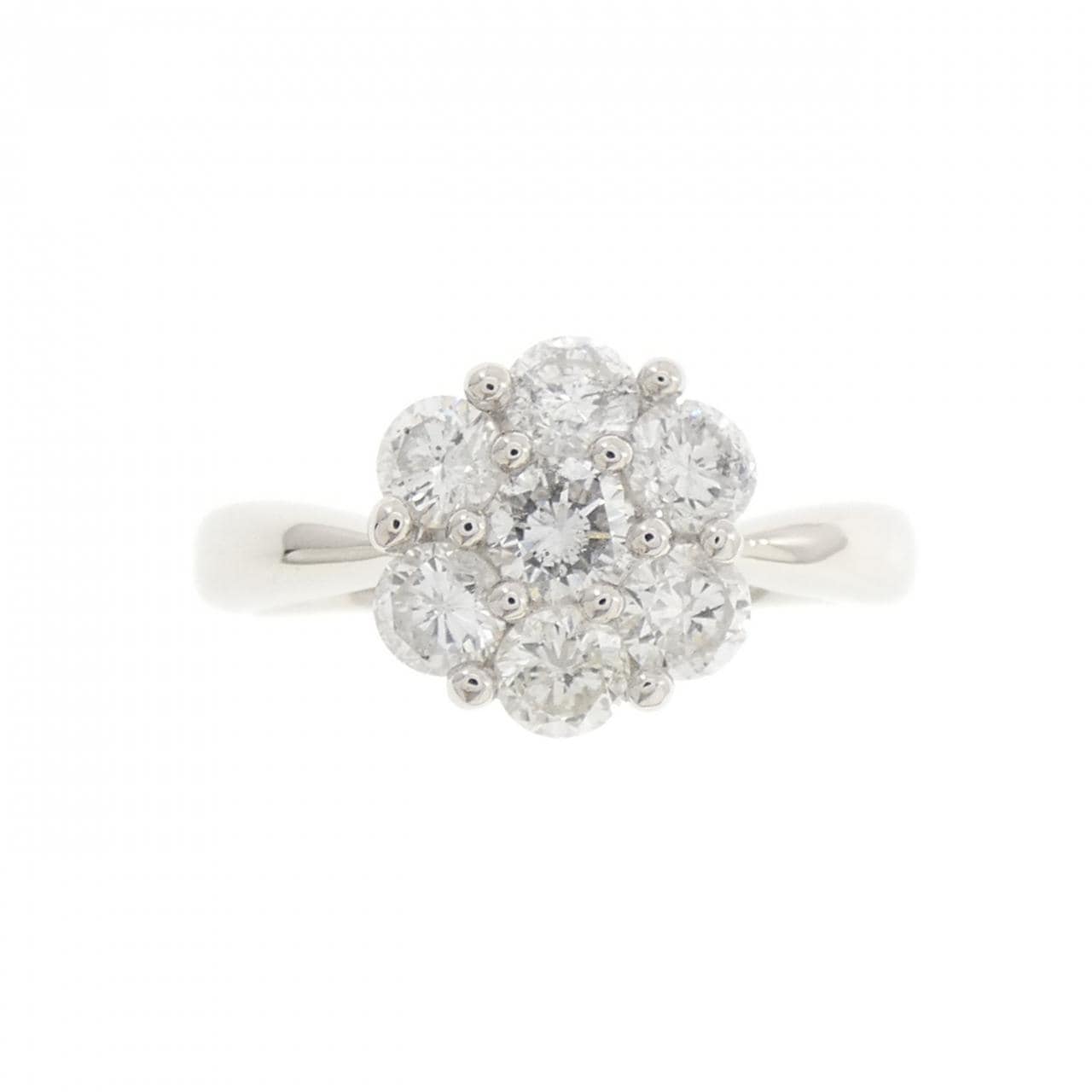 PT900 フラワー ダイヤモンド リング 1.00CT