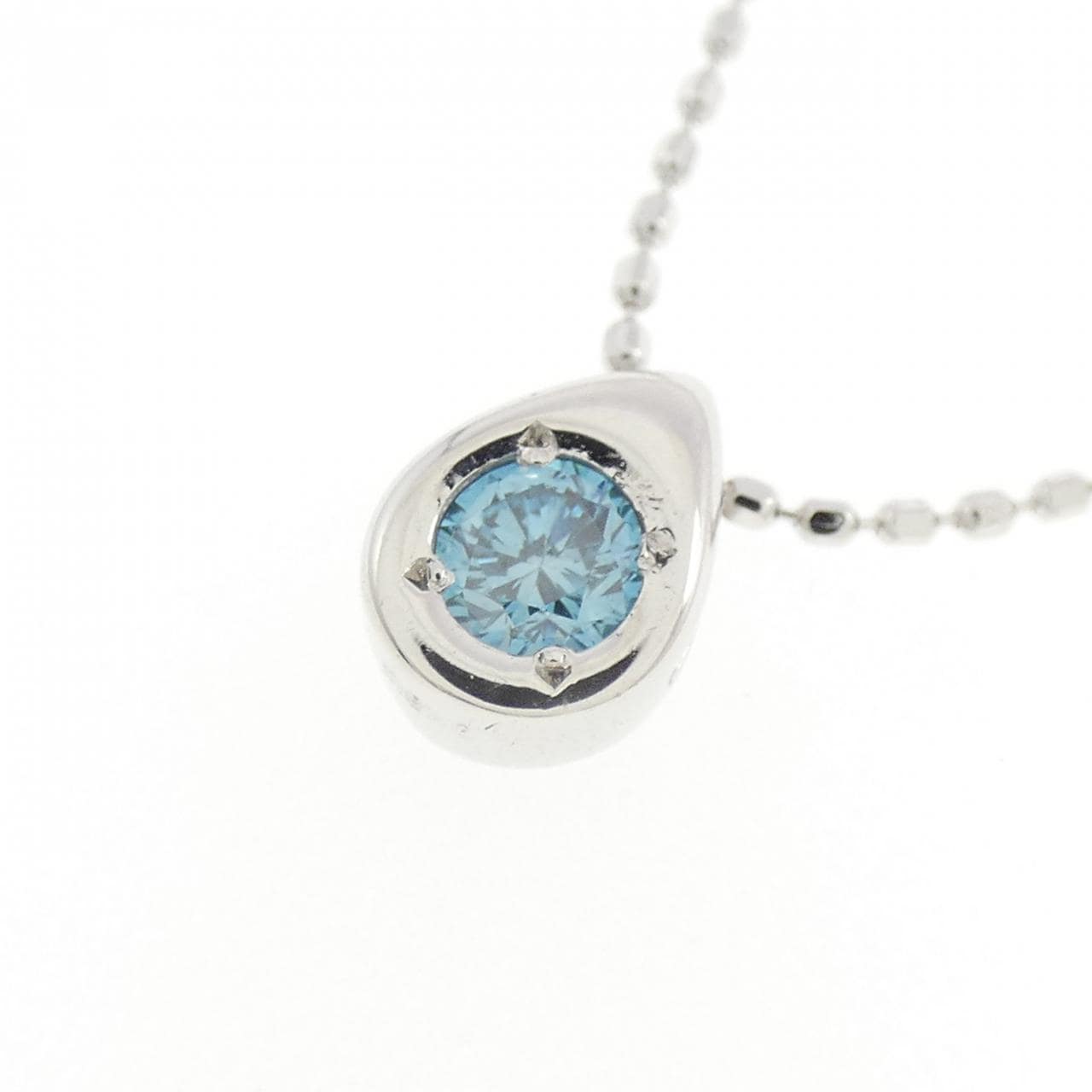 K18WG ダイヤモンド ネックレス 0.10CT