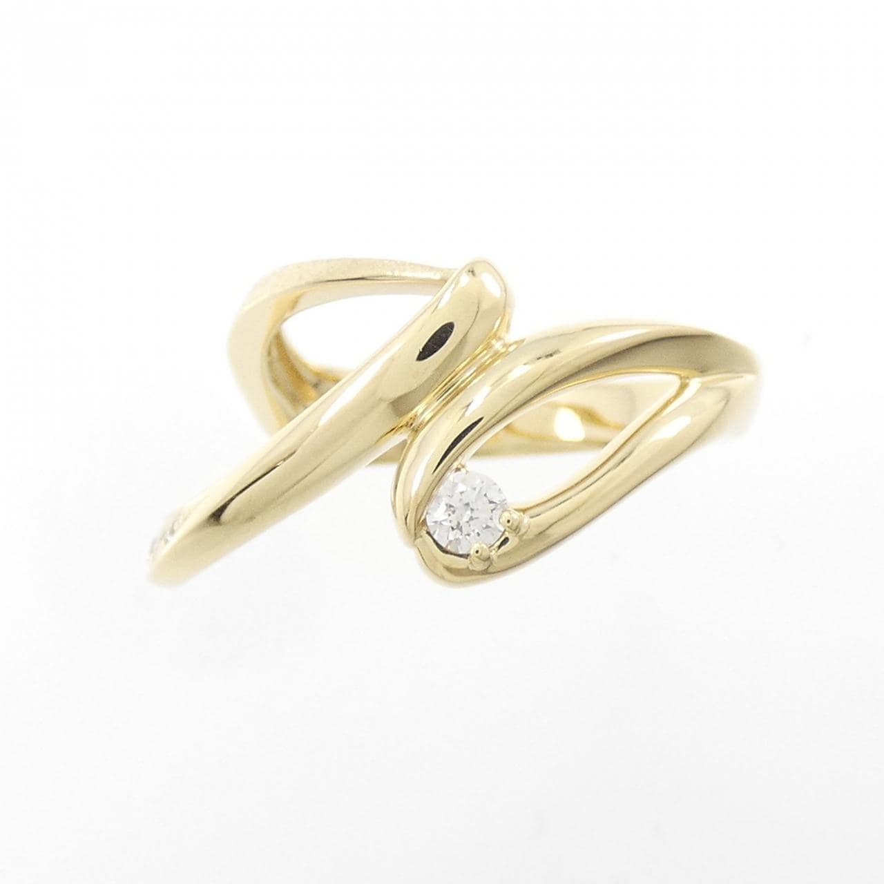 K18YG ダイヤモンド リング 0.09CT