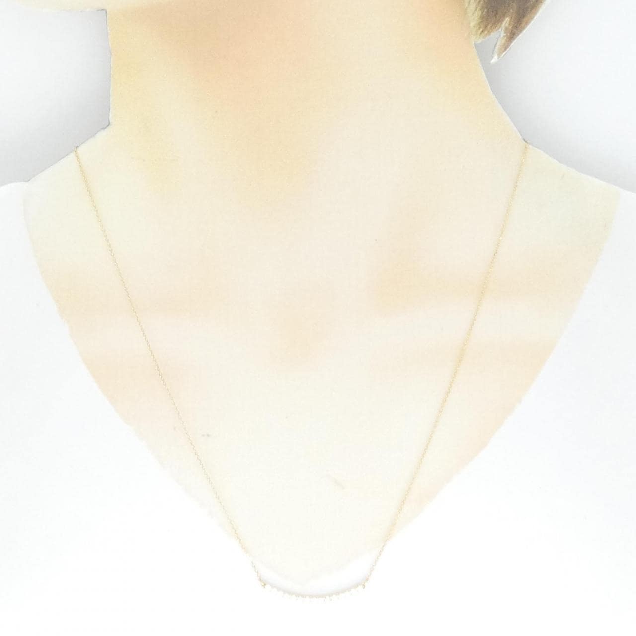 [BRAND NEW] K18YG Diamond necklace 0.301CT
