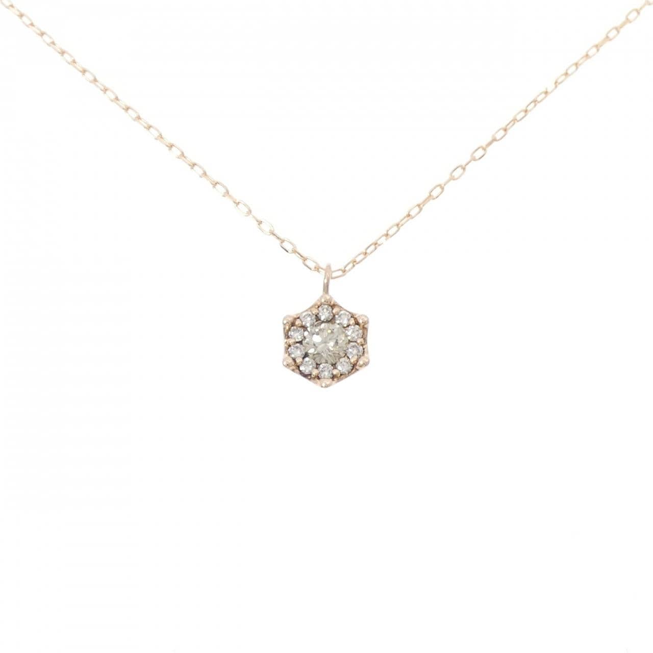 K18PG ダイヤモンド ネックレス 0.31CT