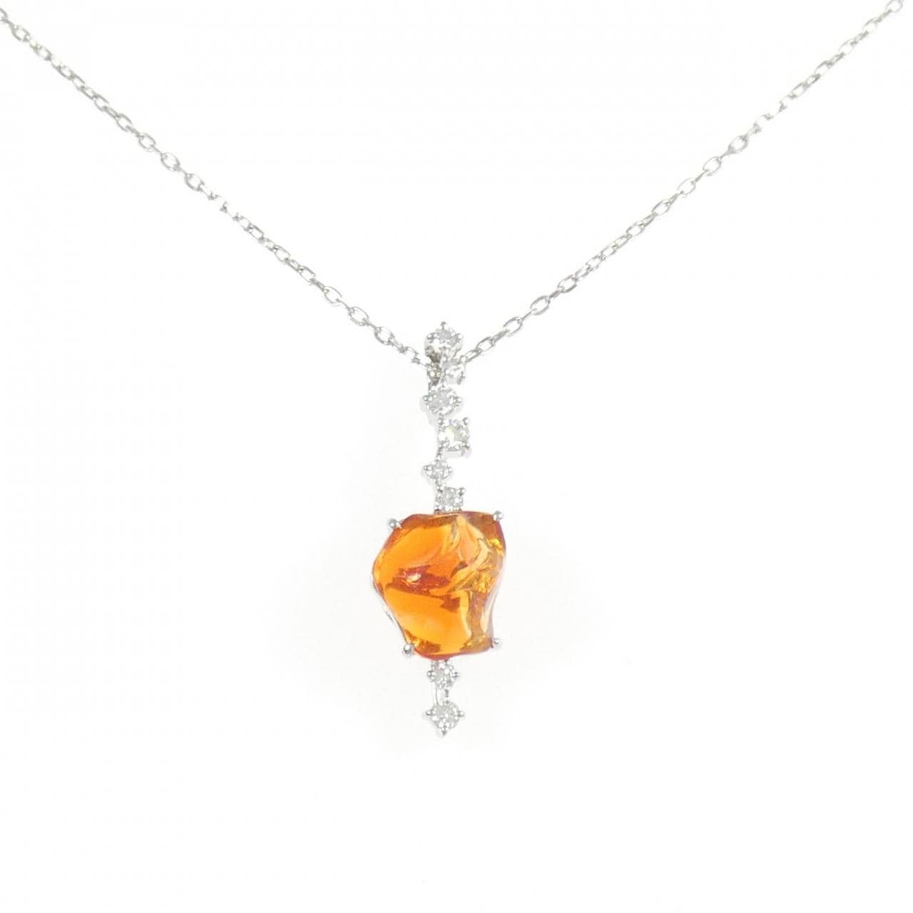 PT900/PT850 オパール ネックレス 1.73CT
