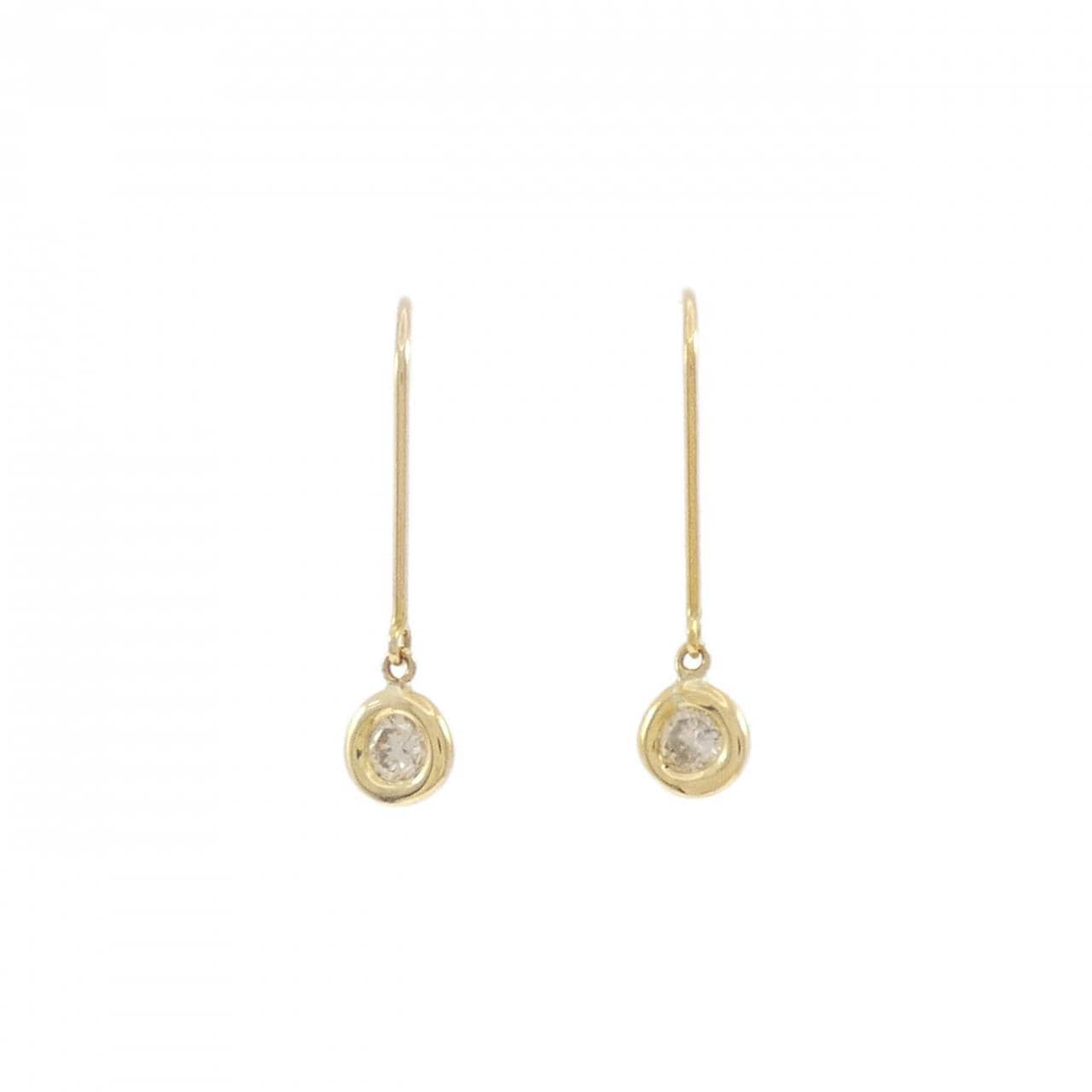 K18YG ダイヤモンド ピアス 0.20CT