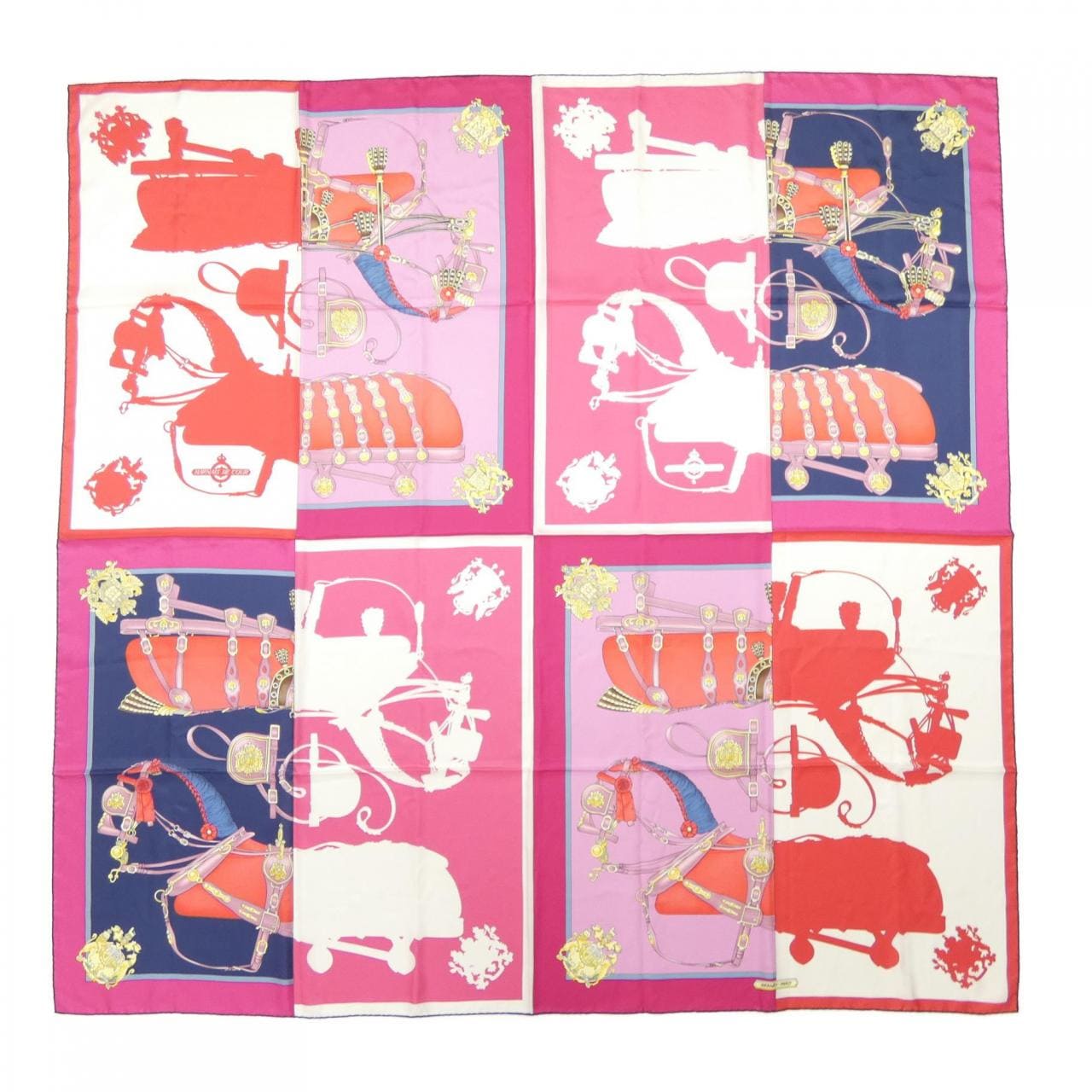 エルメス HERMES HARNAIS DE COUR EN PARD H433417S カレジェアン140 ショール