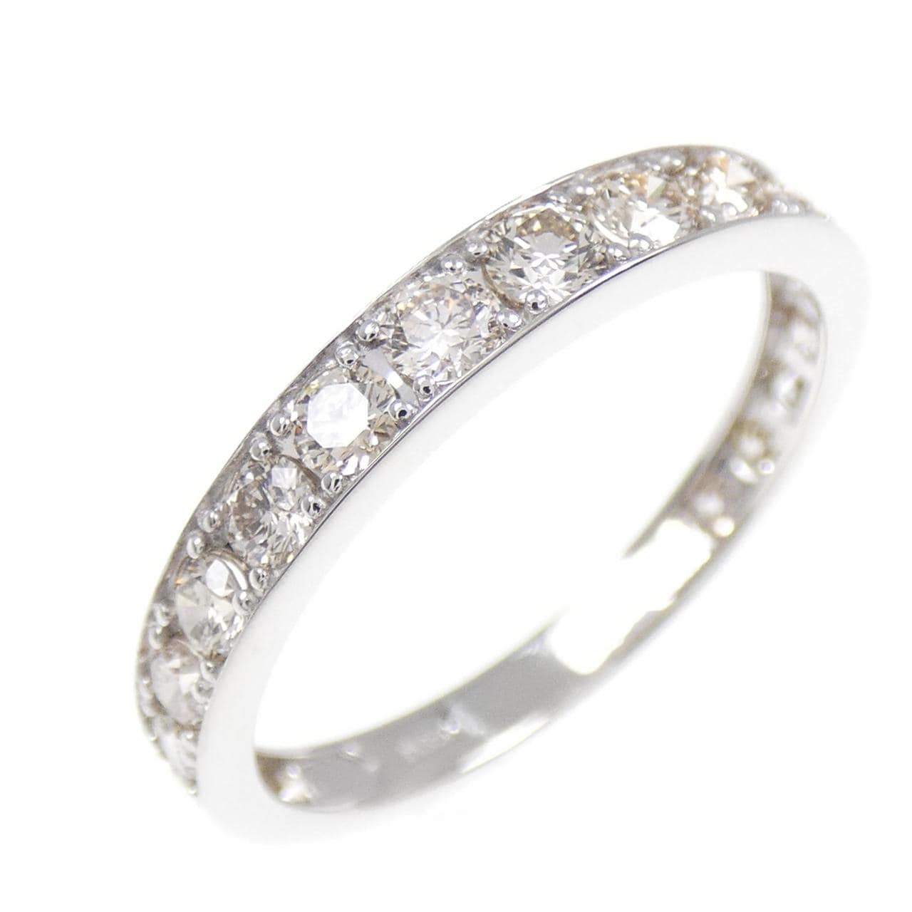 PT950 ハーフエタニティ ダイヤモンド リング 1.00CT