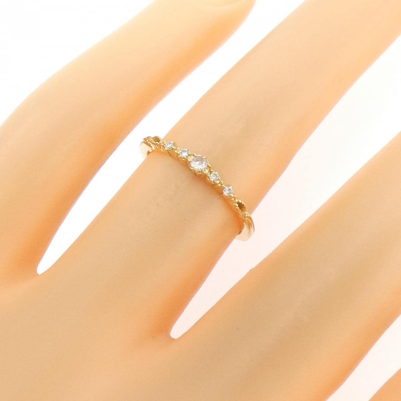 アガット ダイヤモンド リング 0.04CT