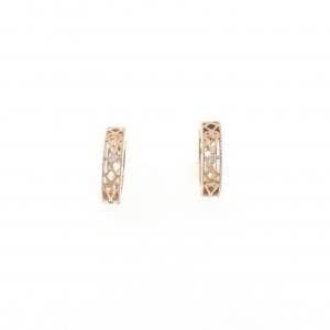 K14PG ダイヤモンド ピアス 0.012CT