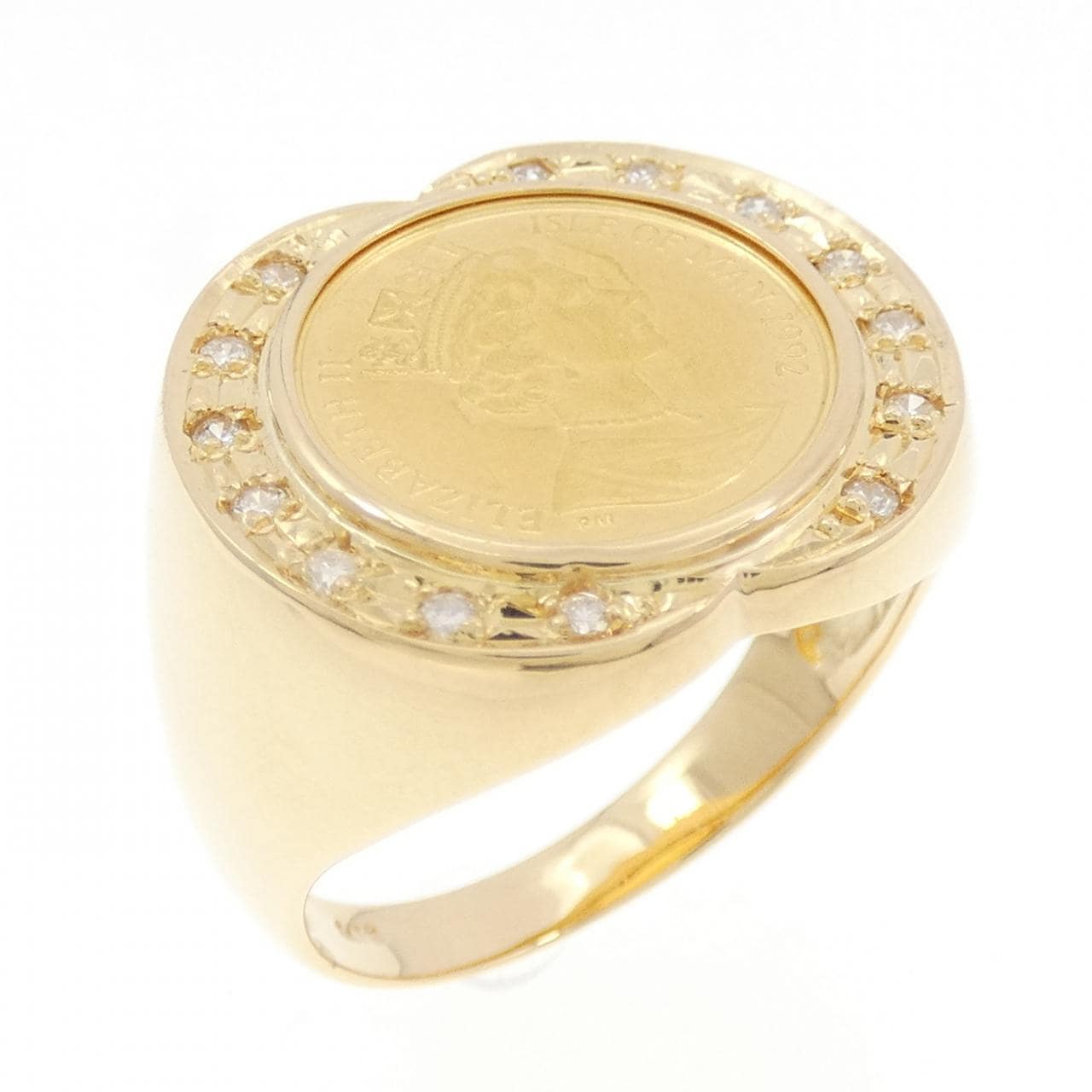 K18YG ダイヤモンド リング 0.14CT