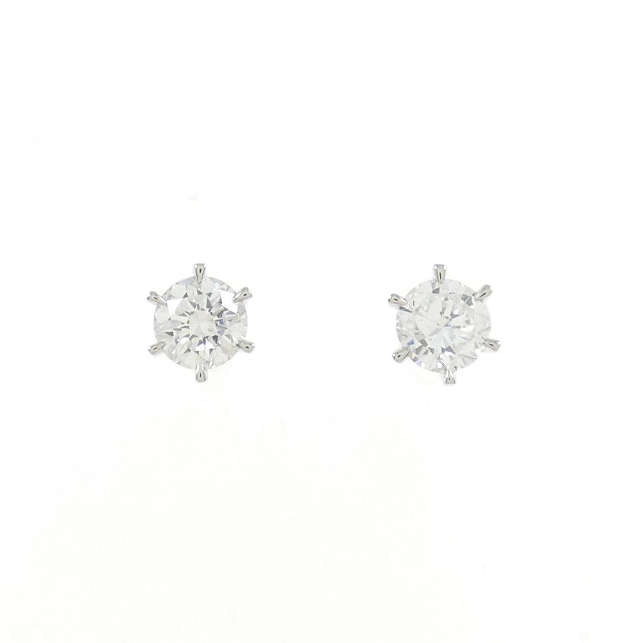 【新品】PT ダイヤモンド ピアス 0.218CT 0.213CT E SI2 Good