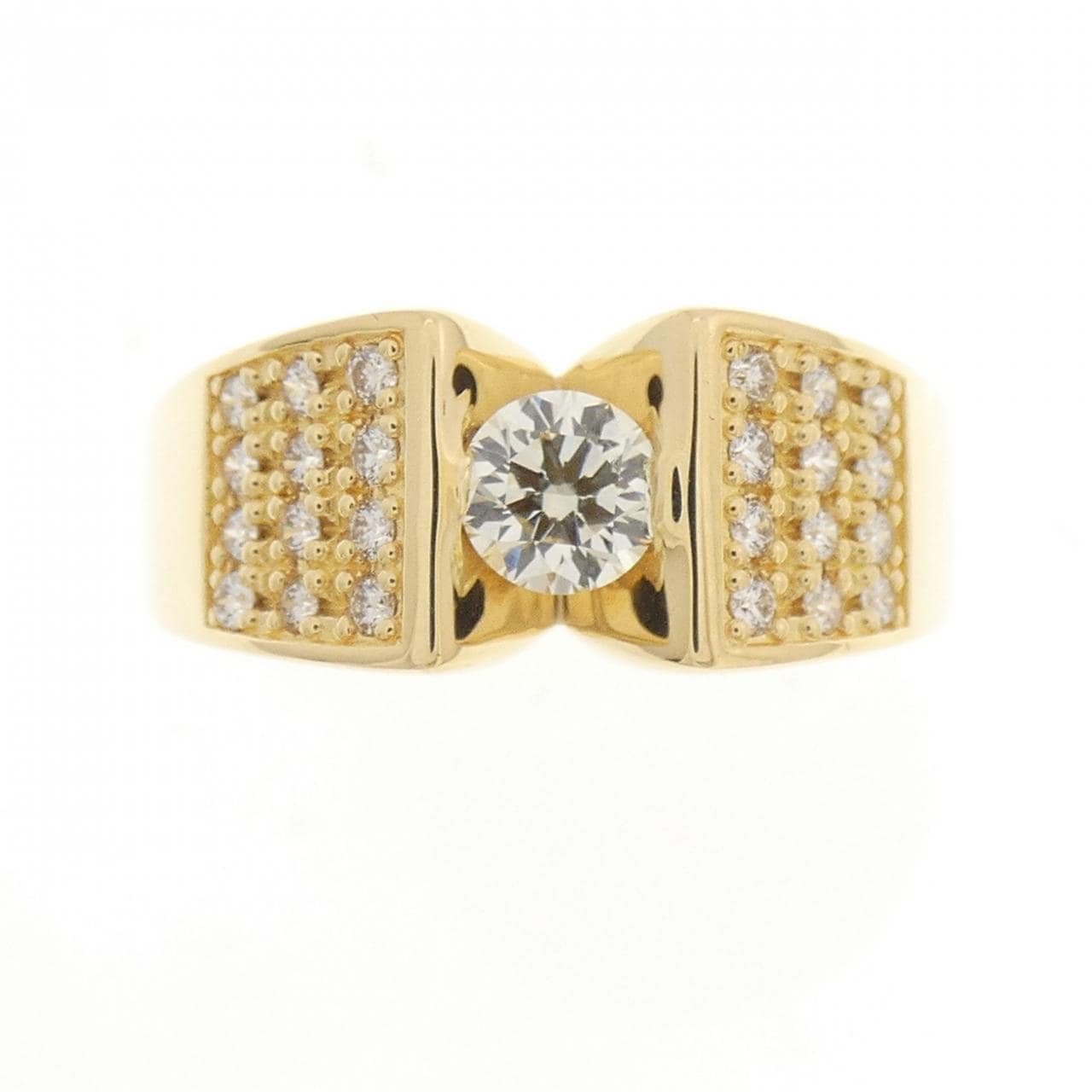 K18YG ダイヤモンド リング 0.291CT
