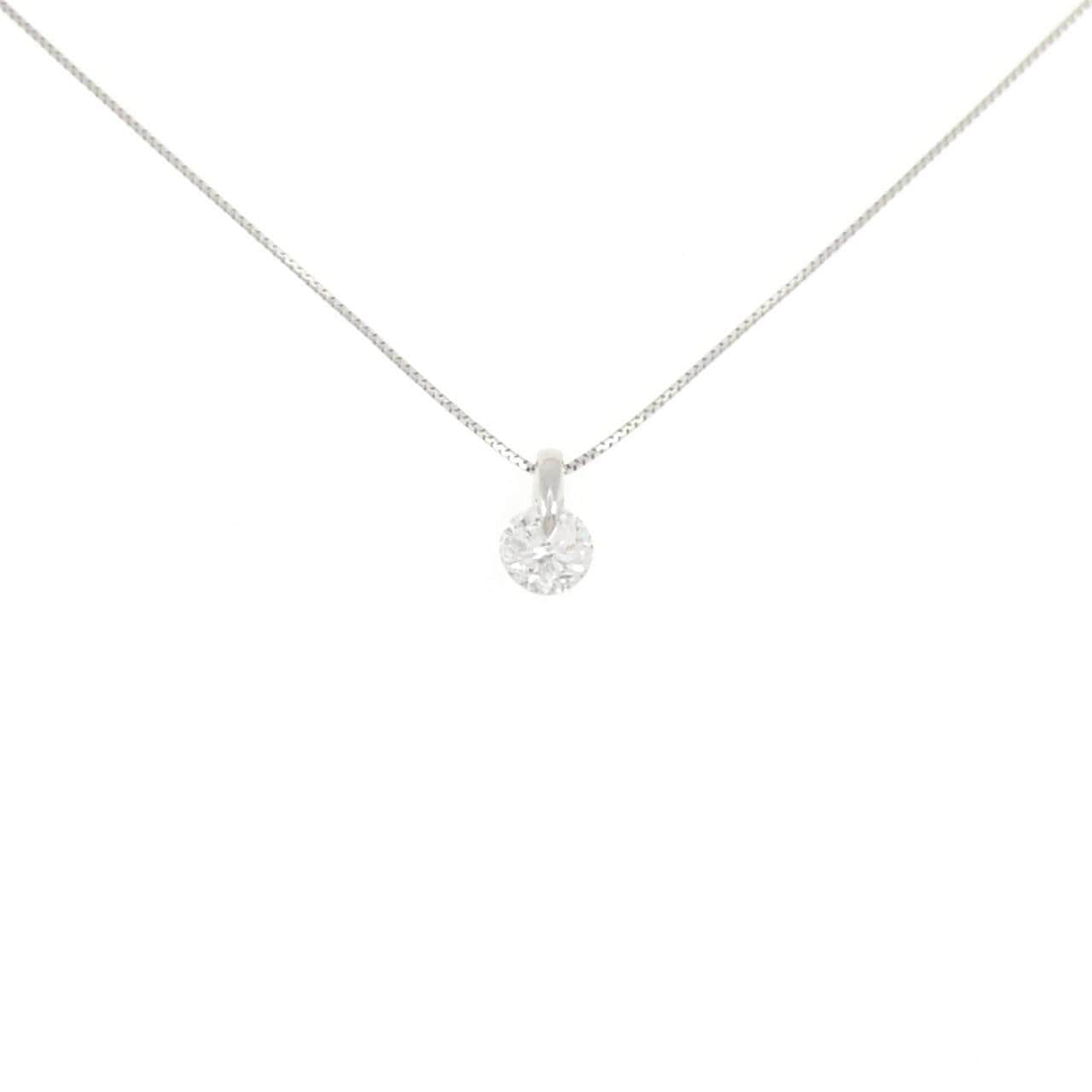 PT ソリティア ダイヤモンド ネックレス 0.56CT