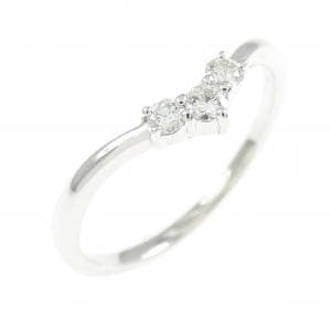 K18WG ダイヤモンド リング 0.13CT