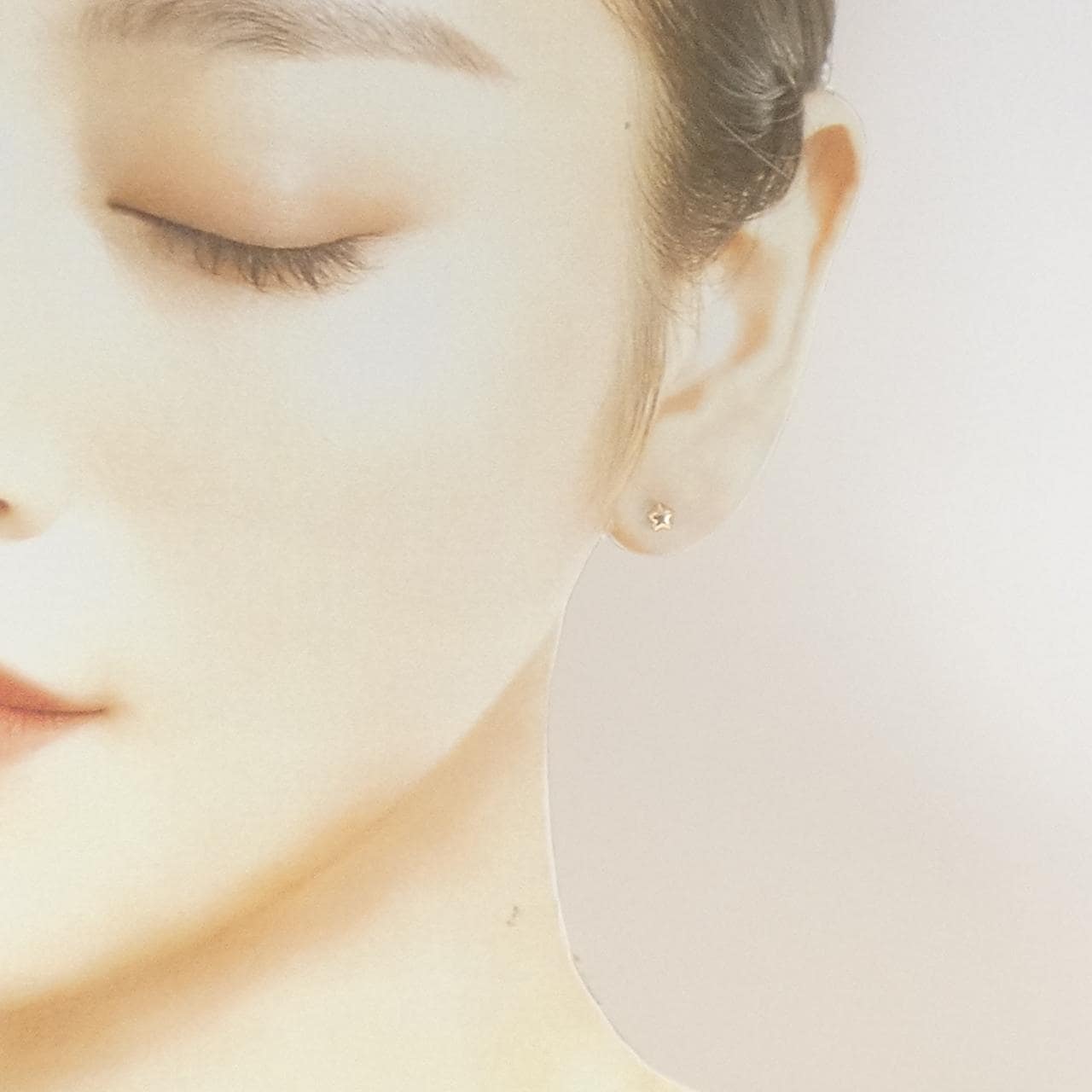 K18PG スター ピアス