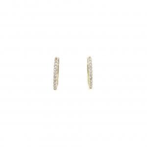 K10YG ダイヤモンド ピアス 0.14CT