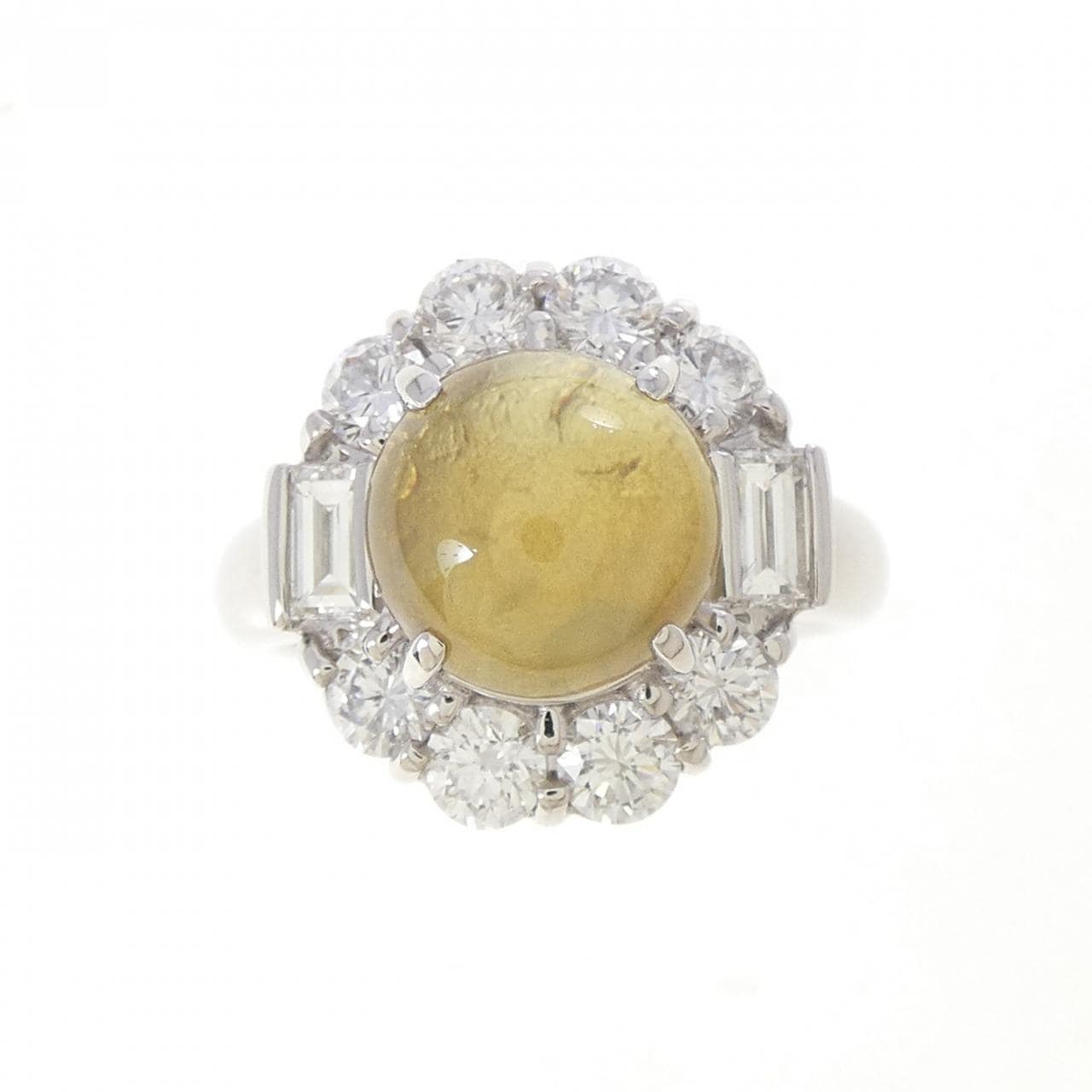 PT900 クリソベリルキャッツアイ リング 5.120CT