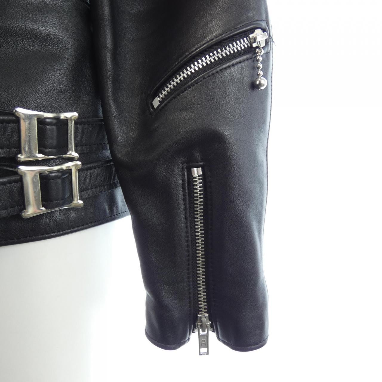 666 LEATHER レザーライダースジャケット